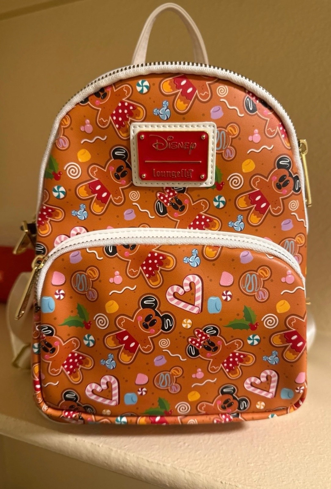 Disney Christmas Gingerbread Loungefly backpack
