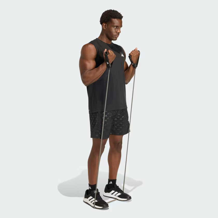 adidas men WORKOUT ESSENTIALS BRANDLOVE WOVEN SHORT