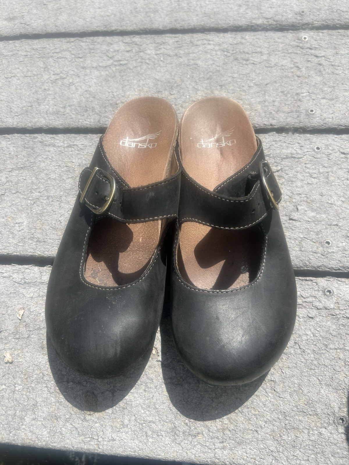 Dansko Women’s Mary Jane Slip On Mule Clog Brown EU 36 US 6