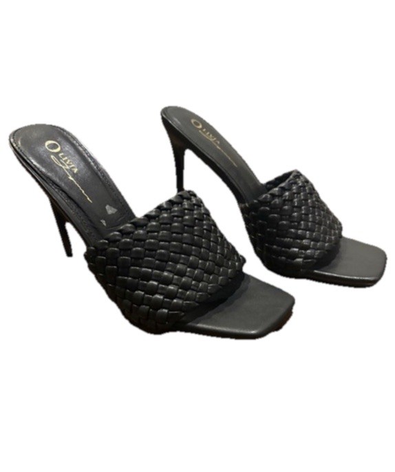 Olive Ferguson Heels Square Toe 4.5 Inch Heels Size 8