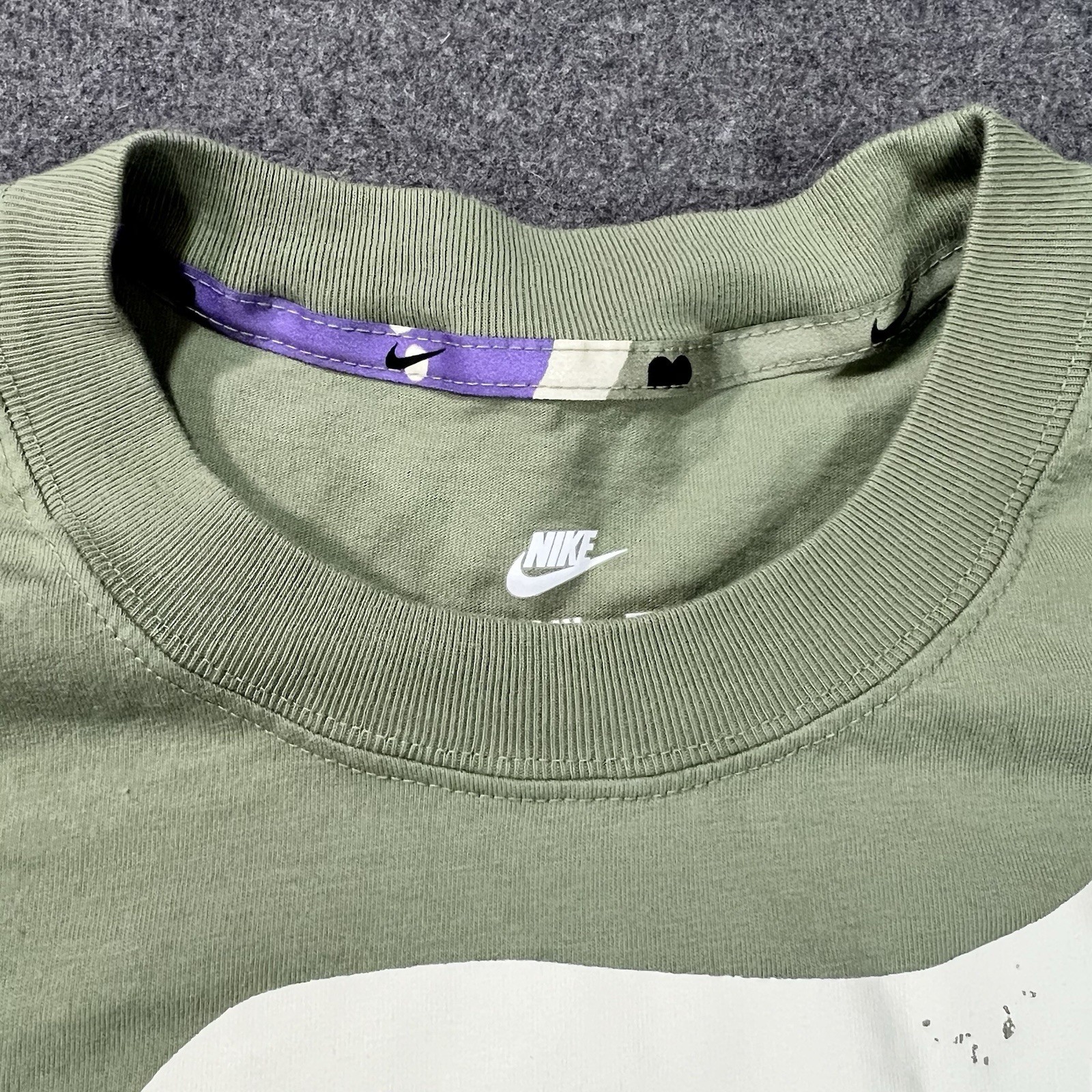 Nike x Naomi Osaka 2023 Floral Graphic T-Shirt Oil Green/Space Purple Size XL