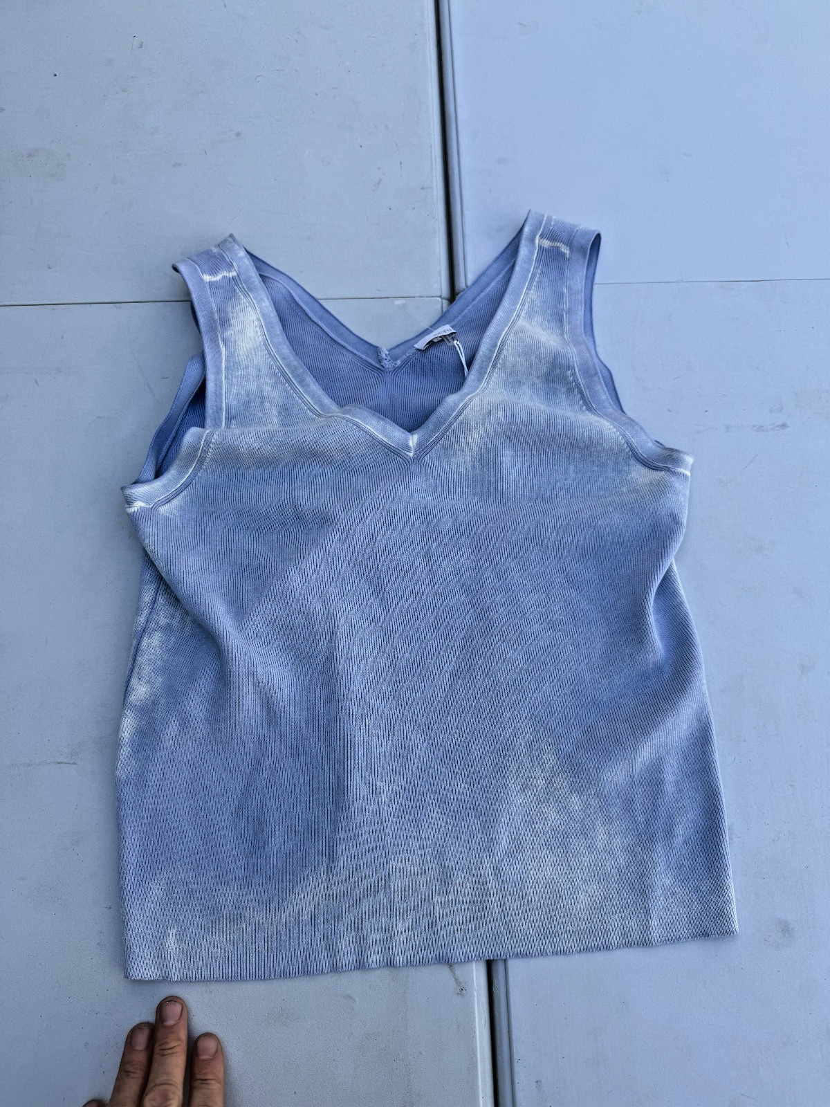 ECRU REVERSE PRINT TANK CORNFLOWER BLUE SIZE LARGE NWT MSRP$ 109 R#26