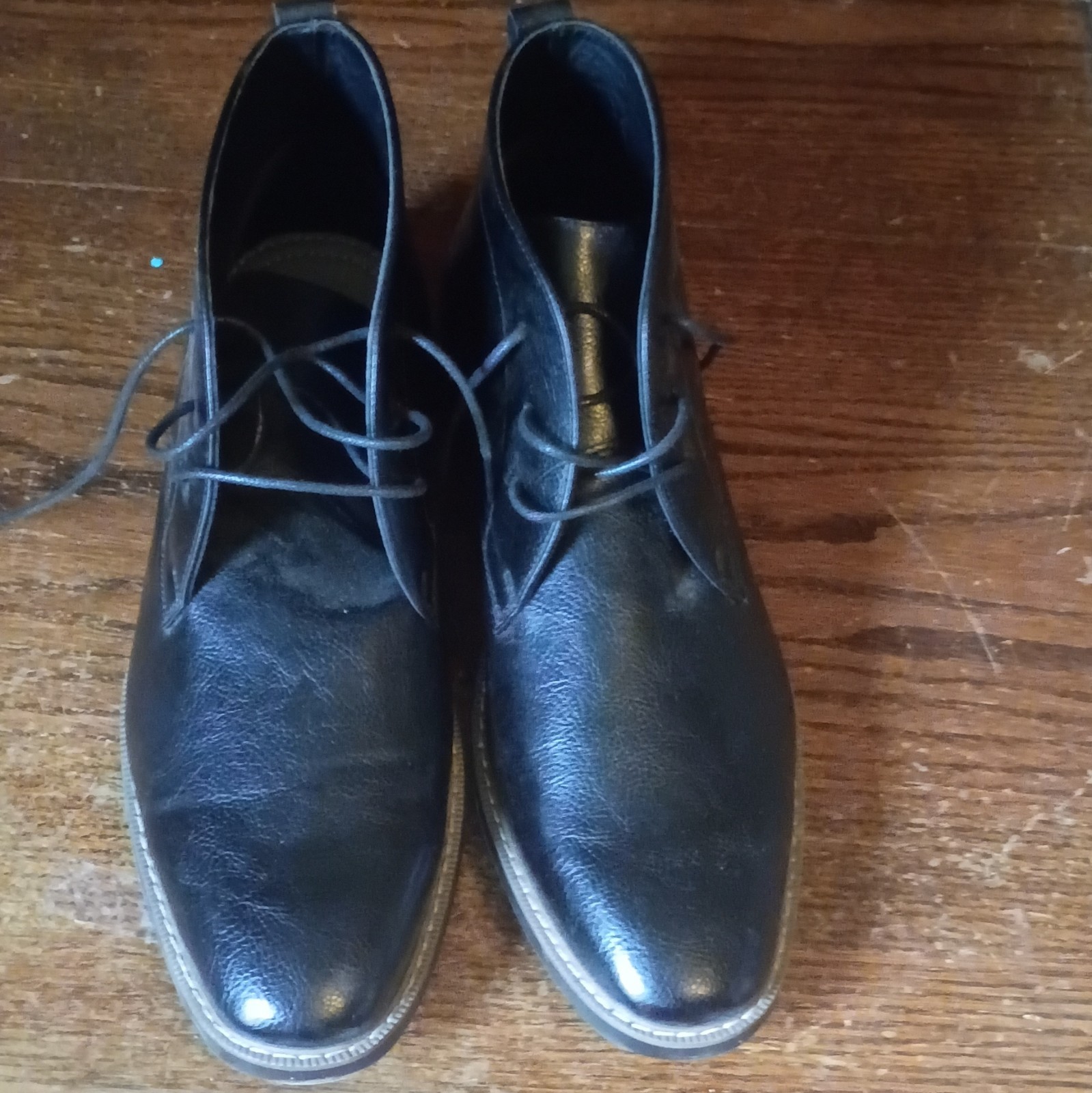 Sonoma Goods For Life Men’s Black Leather Derby Dress Shoes Lace-Up 11M
