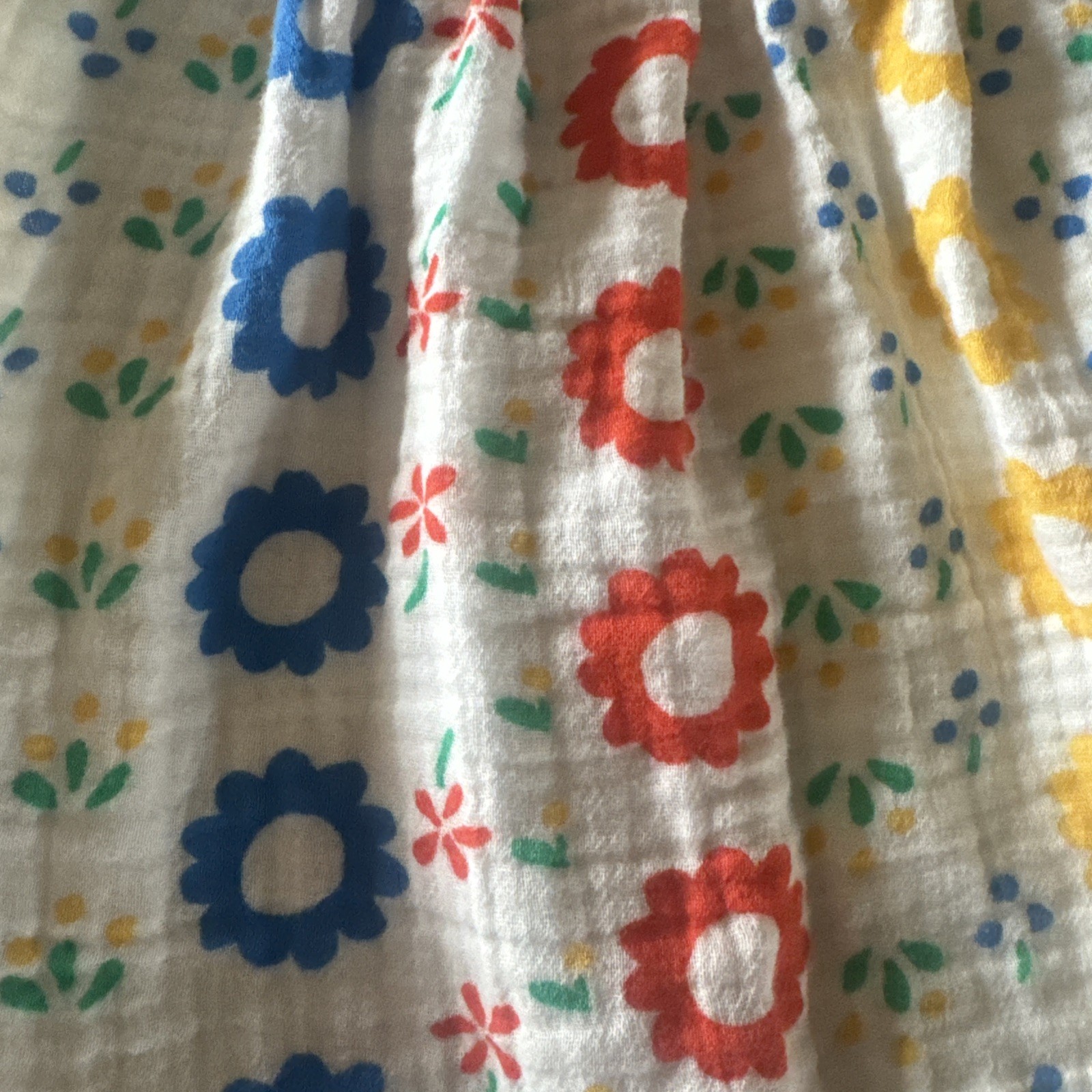 Hanna Andersson Print Muslin Top Petals Flower Print Size 140 Size 10