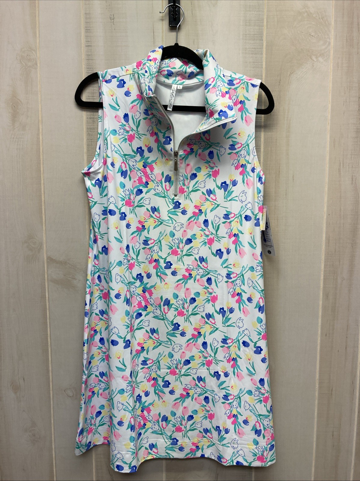 L Lulu B Zip up Floral Tank Dress