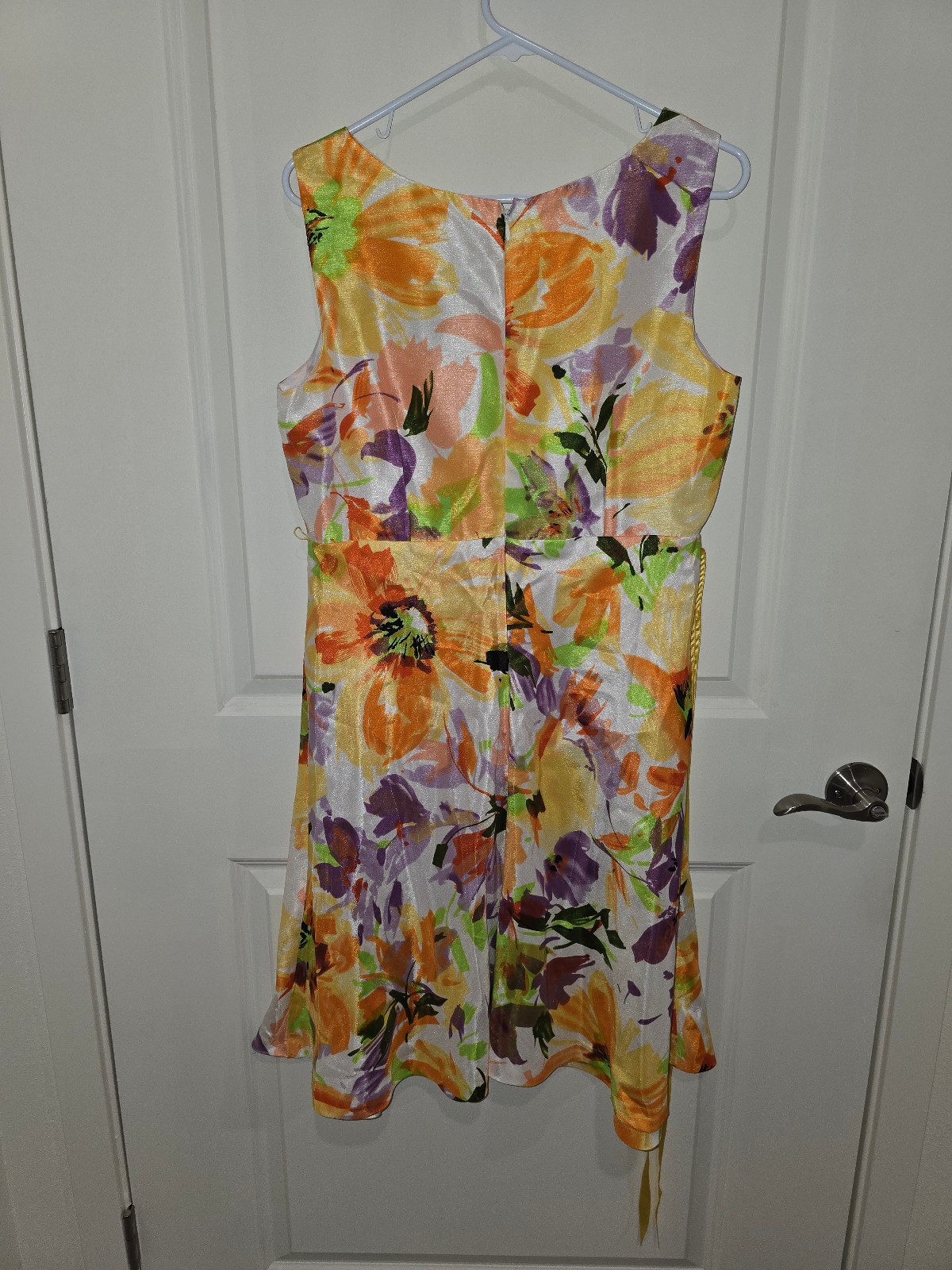 Signature by Robbie Bee Womens Size 12 Colorful Floral Sleeveless Lined Dress