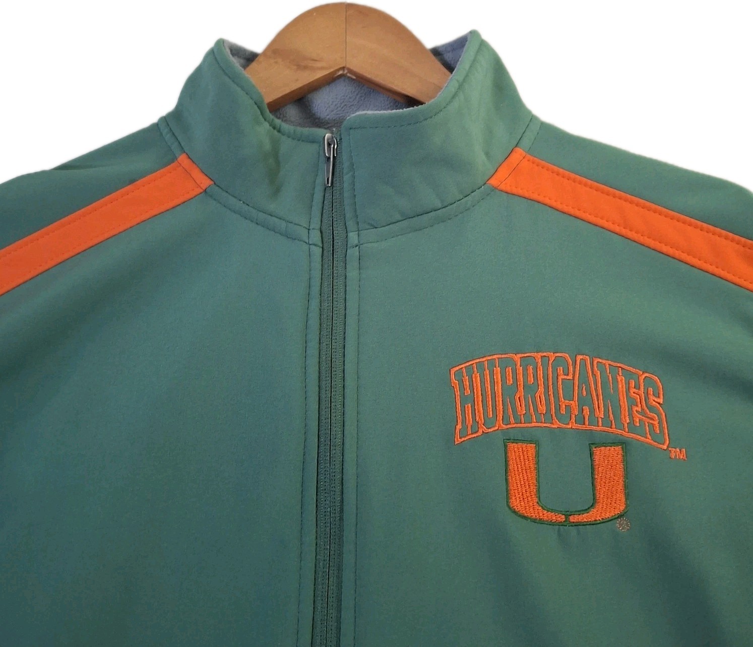Miami Hurricanes Russell Athletic Track Jacket Men’s Medium Lined Performance