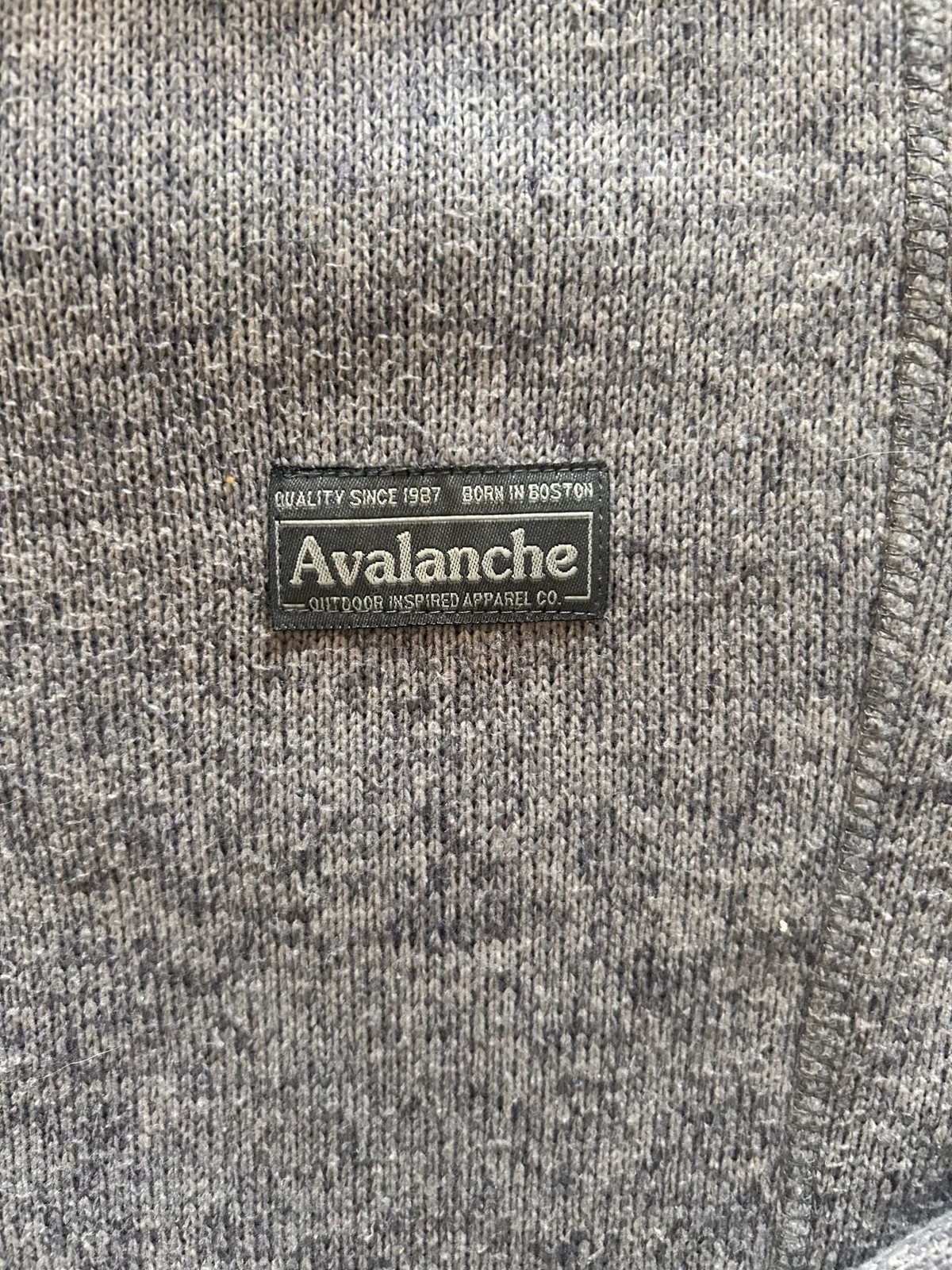 Avalanche Women’s Full Zip Sweater Fleece Jacket Gray Size Medium