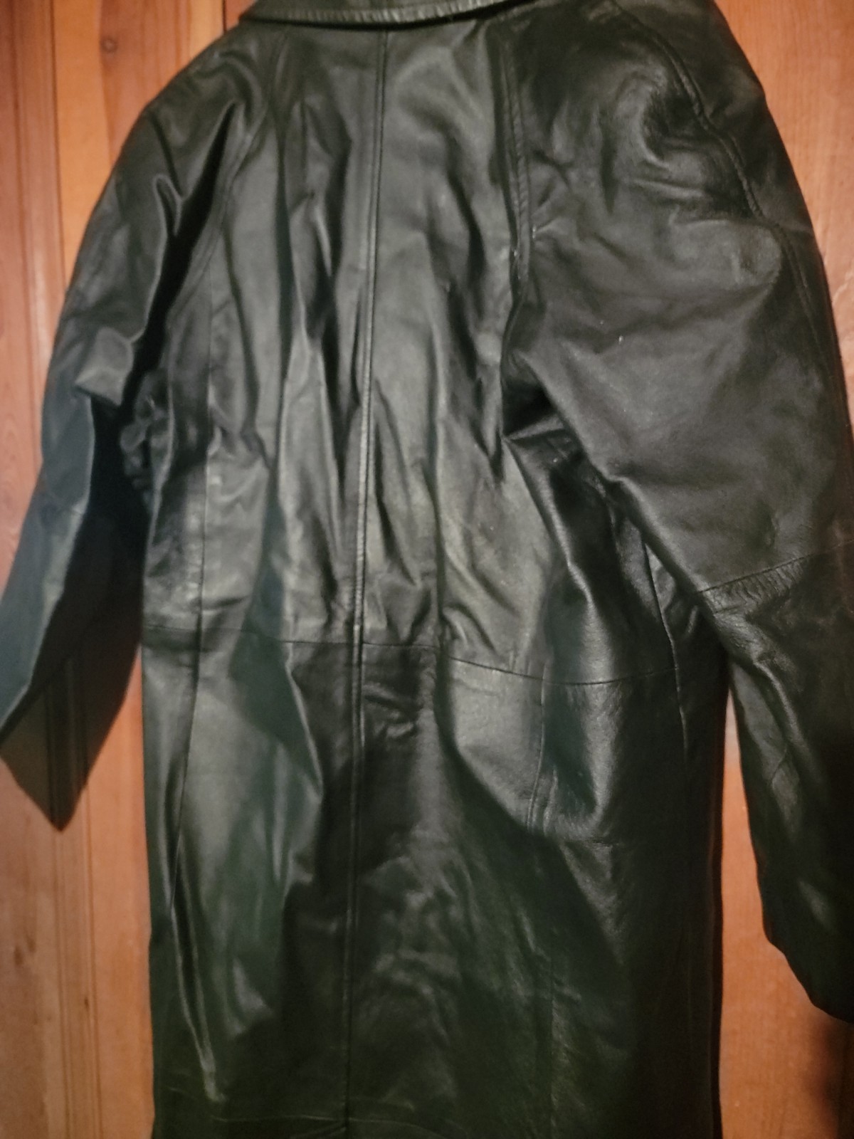 David Benjamin Black Leather Jacket 100% Genuine Leather With Nylon Lining