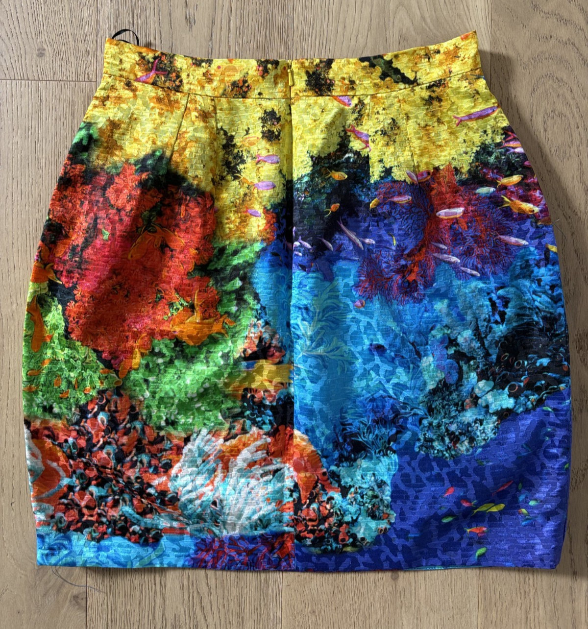 Mary Katrantzou Caspian Fish Tank / Coral Reef Mini Skirt – Size 12