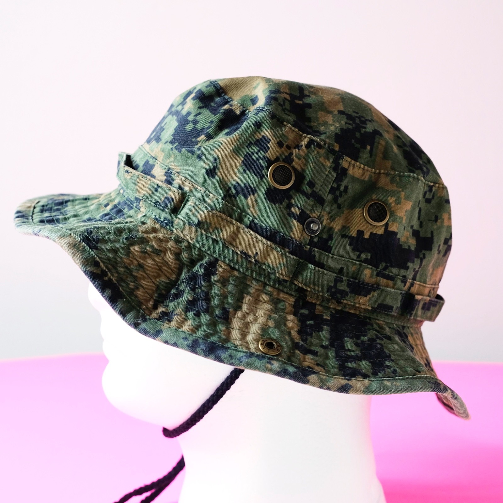 Newhattan Digi Camo Boonie Hat Tactical Military Safari Jungle Size S/M