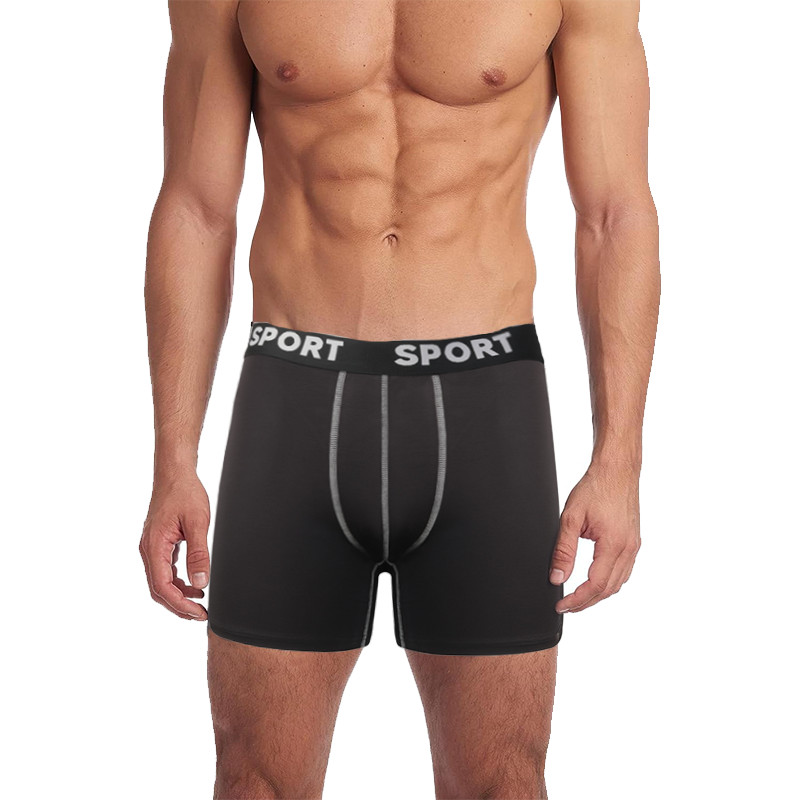 4 Pack Men Anti Chafing Underwear Boxer Briefs Moisture Wicking Lightweight Soft