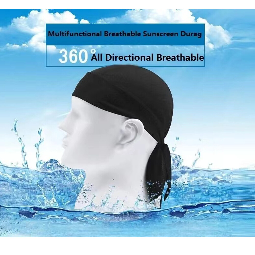 2 Pack Cooling Helmet Liner Do Dew Rag Skull Cap Beanie Bandana Head Wrap Hat US