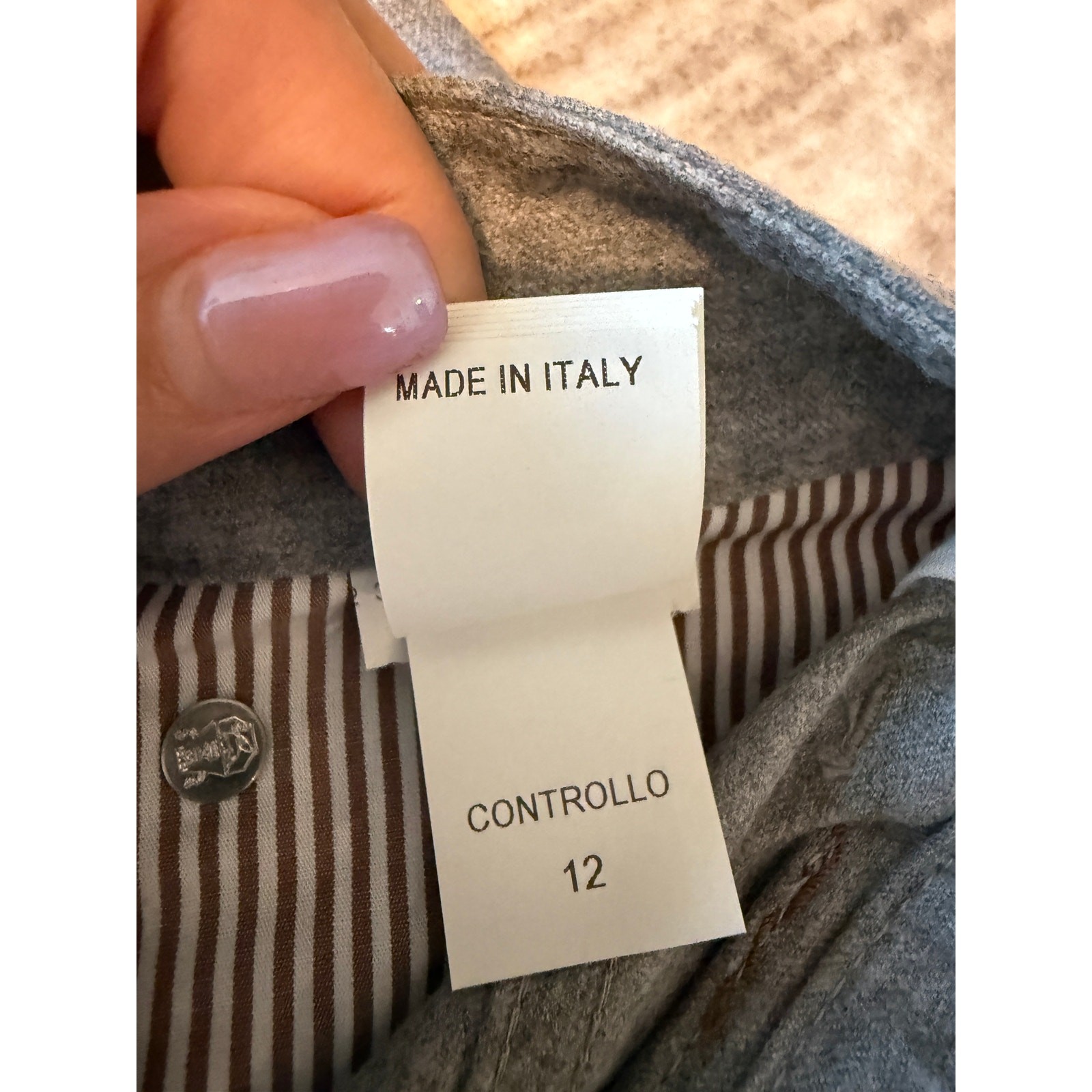 Brunello Cucinelli Gray 5-Pocket Wool Pants Men’s 56 IT US 40×33