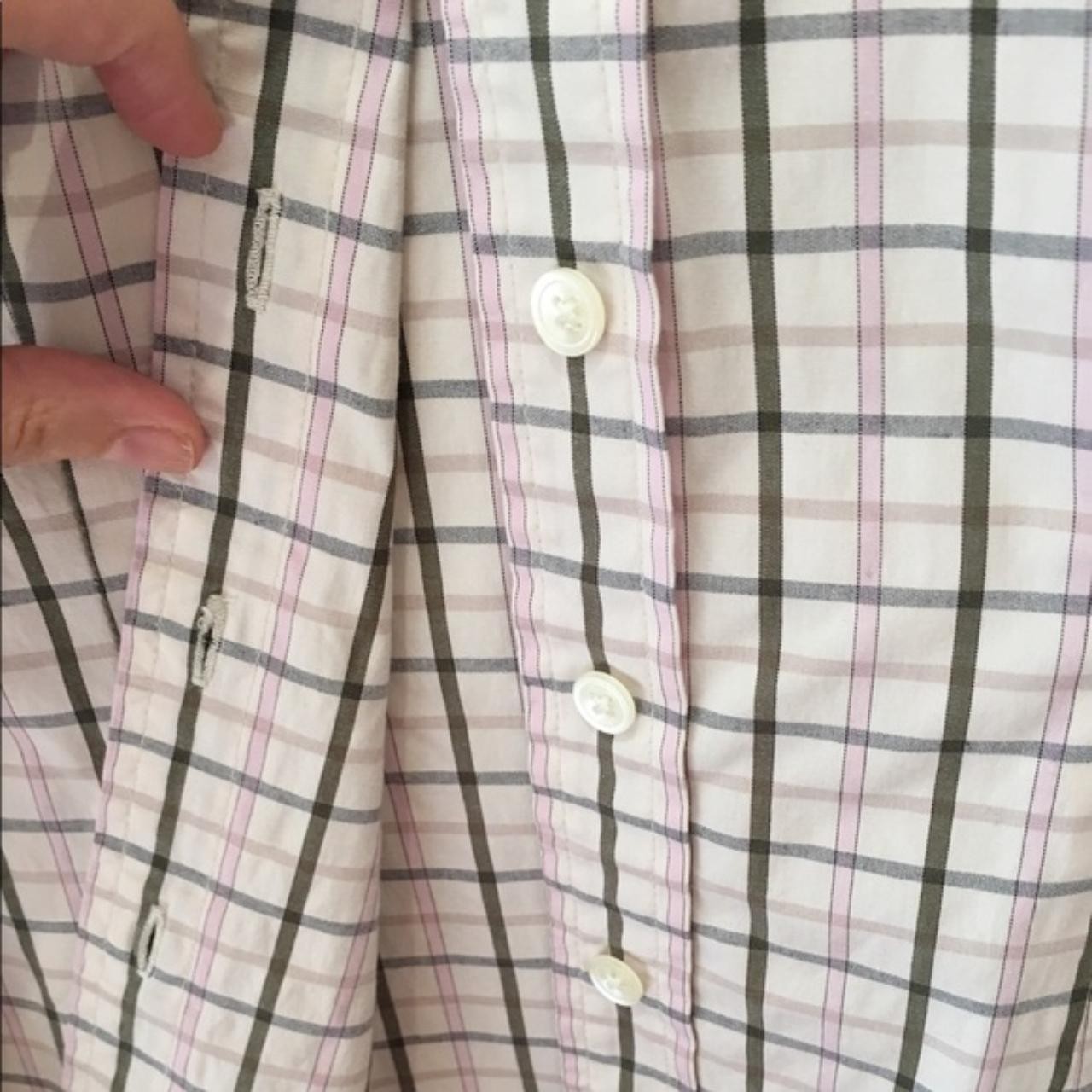 Gap Women’s plaid stretch button down Shirt top