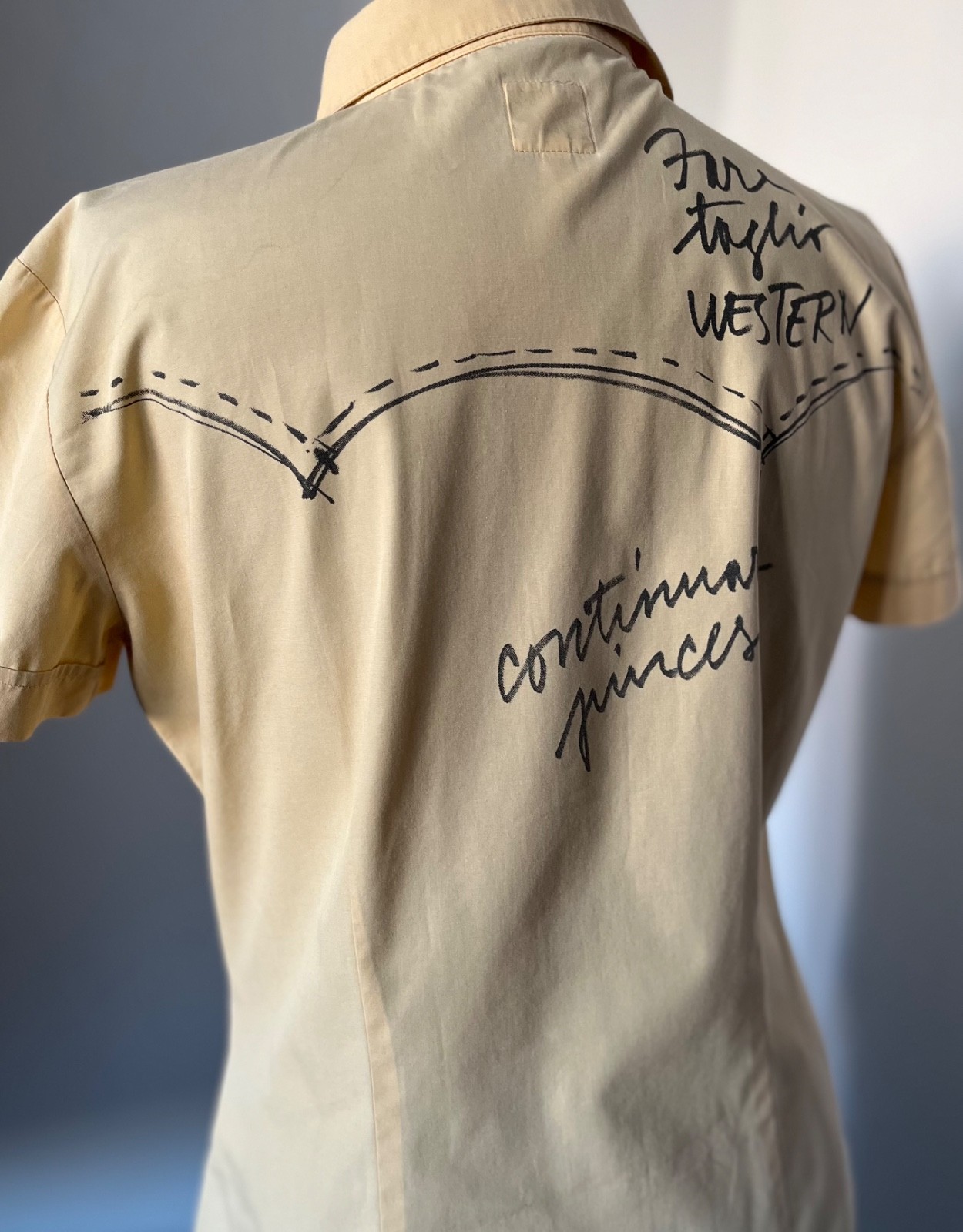 90s Moschino Jeans Scribble Print Cotton Shirt Franco Moschino Vtg Italy L | TAD