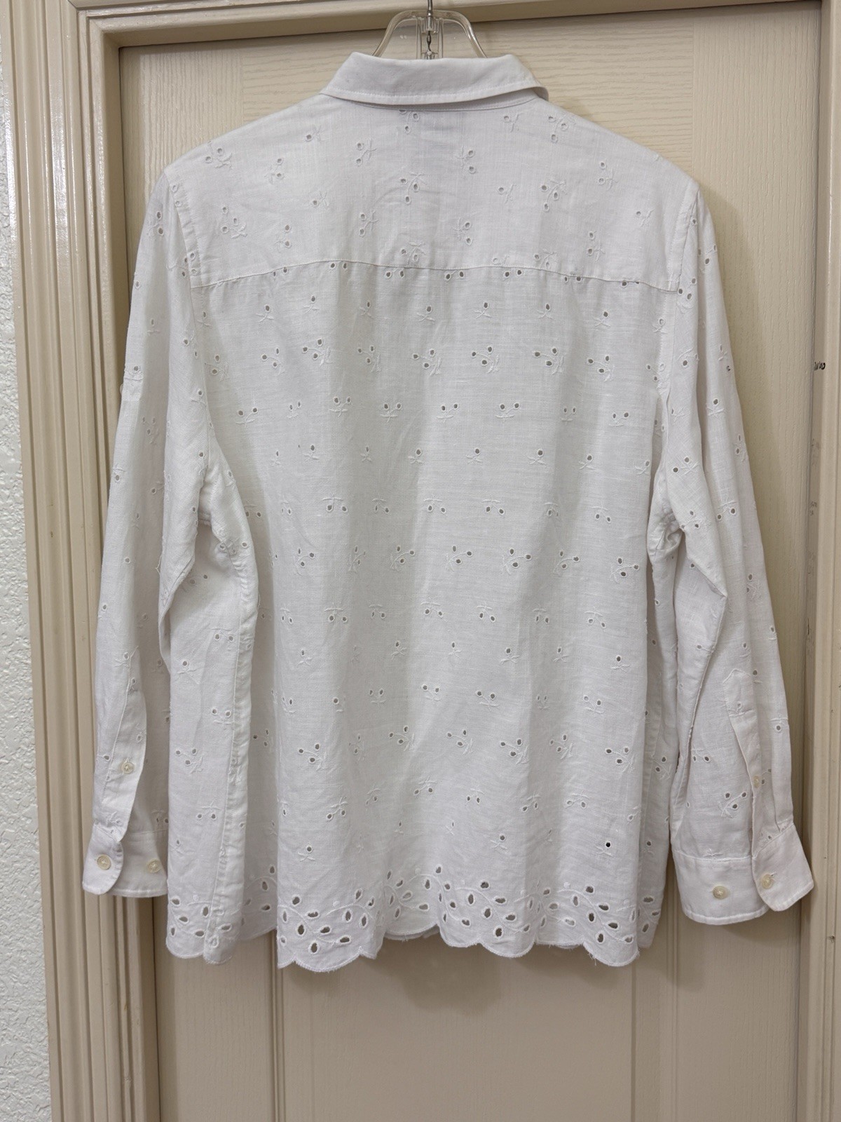 Ralph Lauren 100% Linen Eyelet Shirt Sz 1X