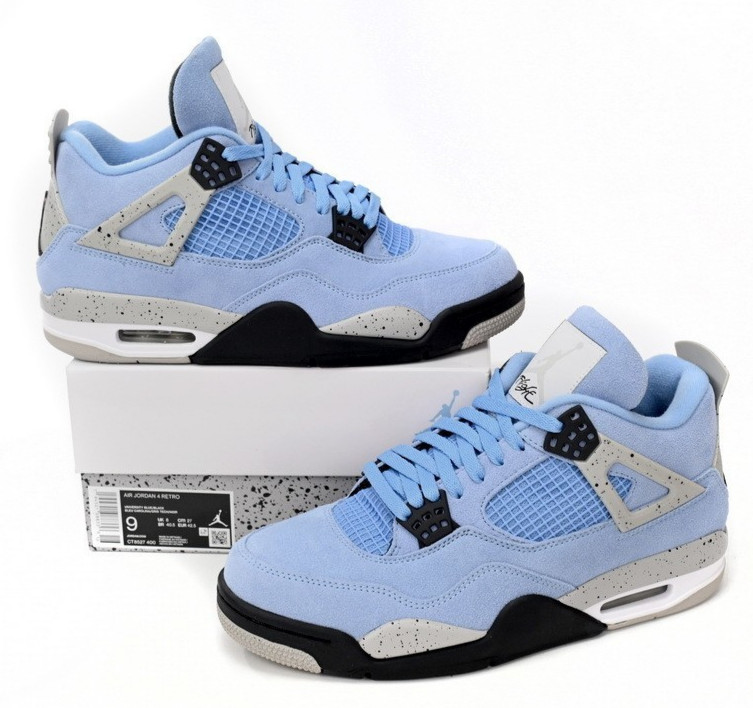 Jordan 4 Retro “University Blue” Men’s Mid Top Basketball Shoes
