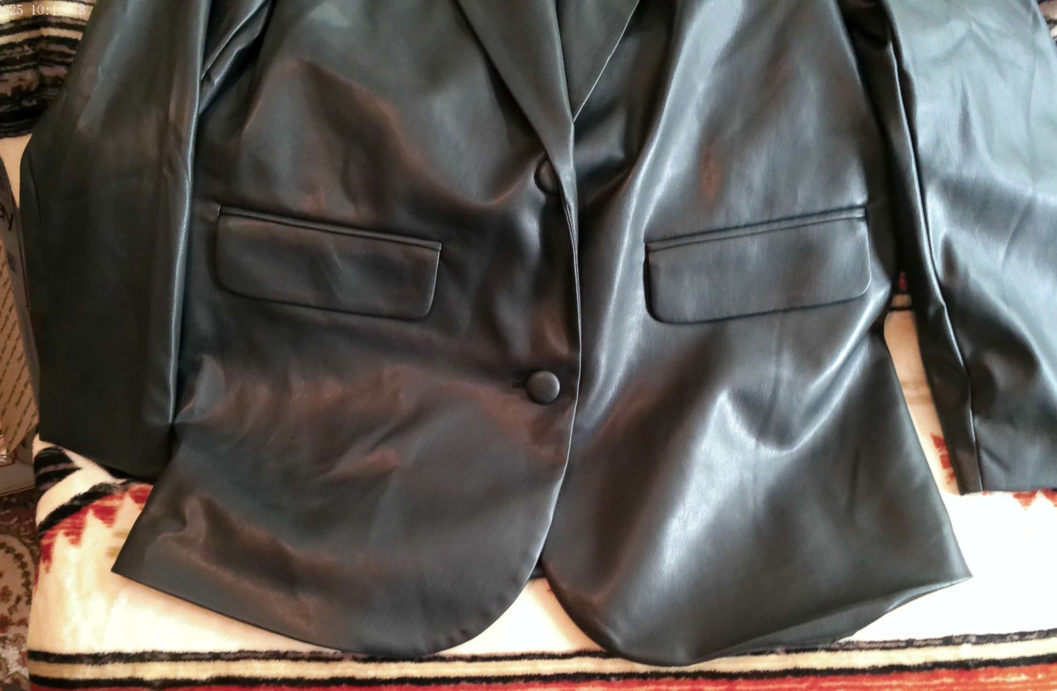 FUTURE COLLECTIVE K.B. BROWN TARGET NWT SIZE XS BLACK BLAZER POLYURETHANE LAPEL