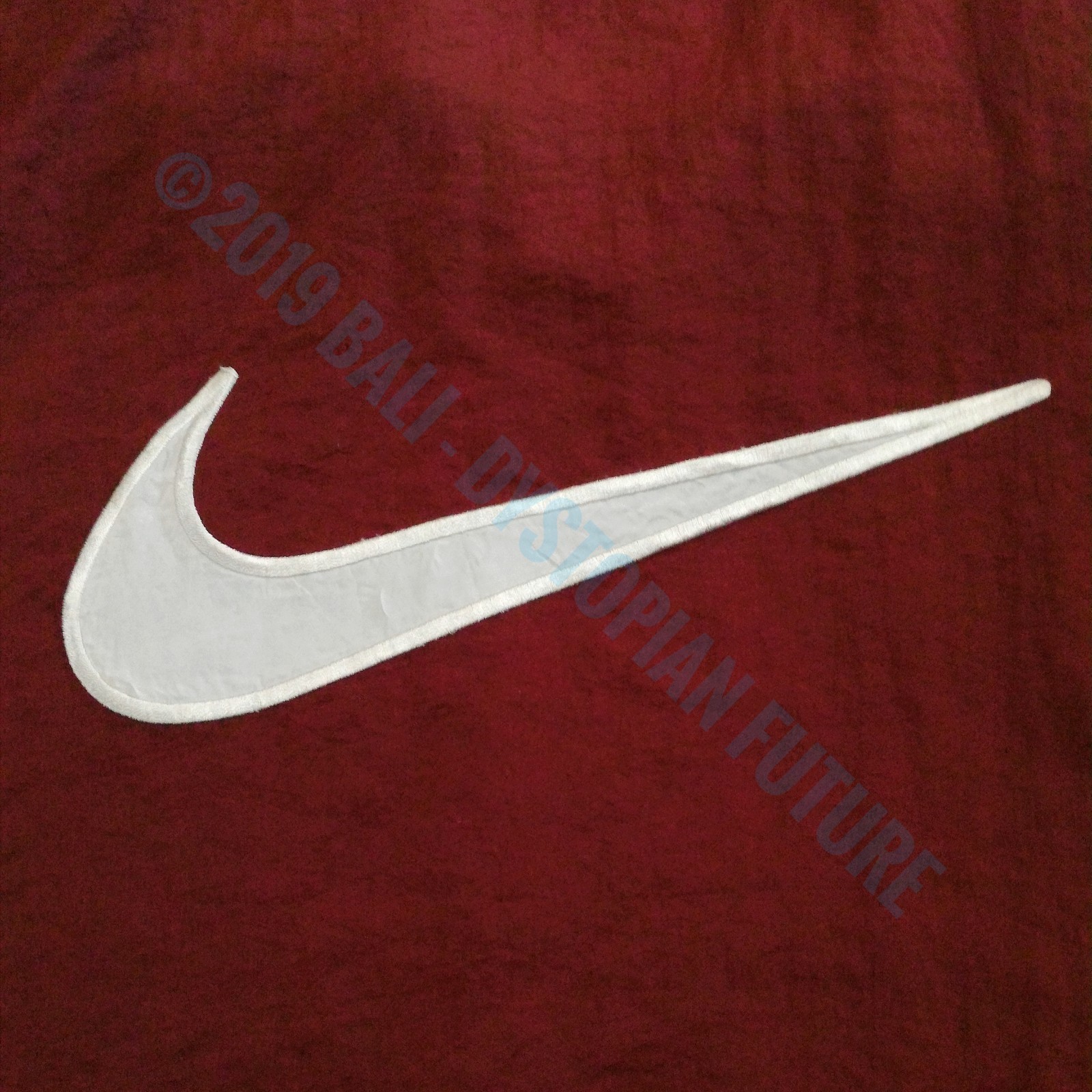Vintage Nike Double-Sided Small Big Swoosh Logo Track Jacket Maroon/Black/White