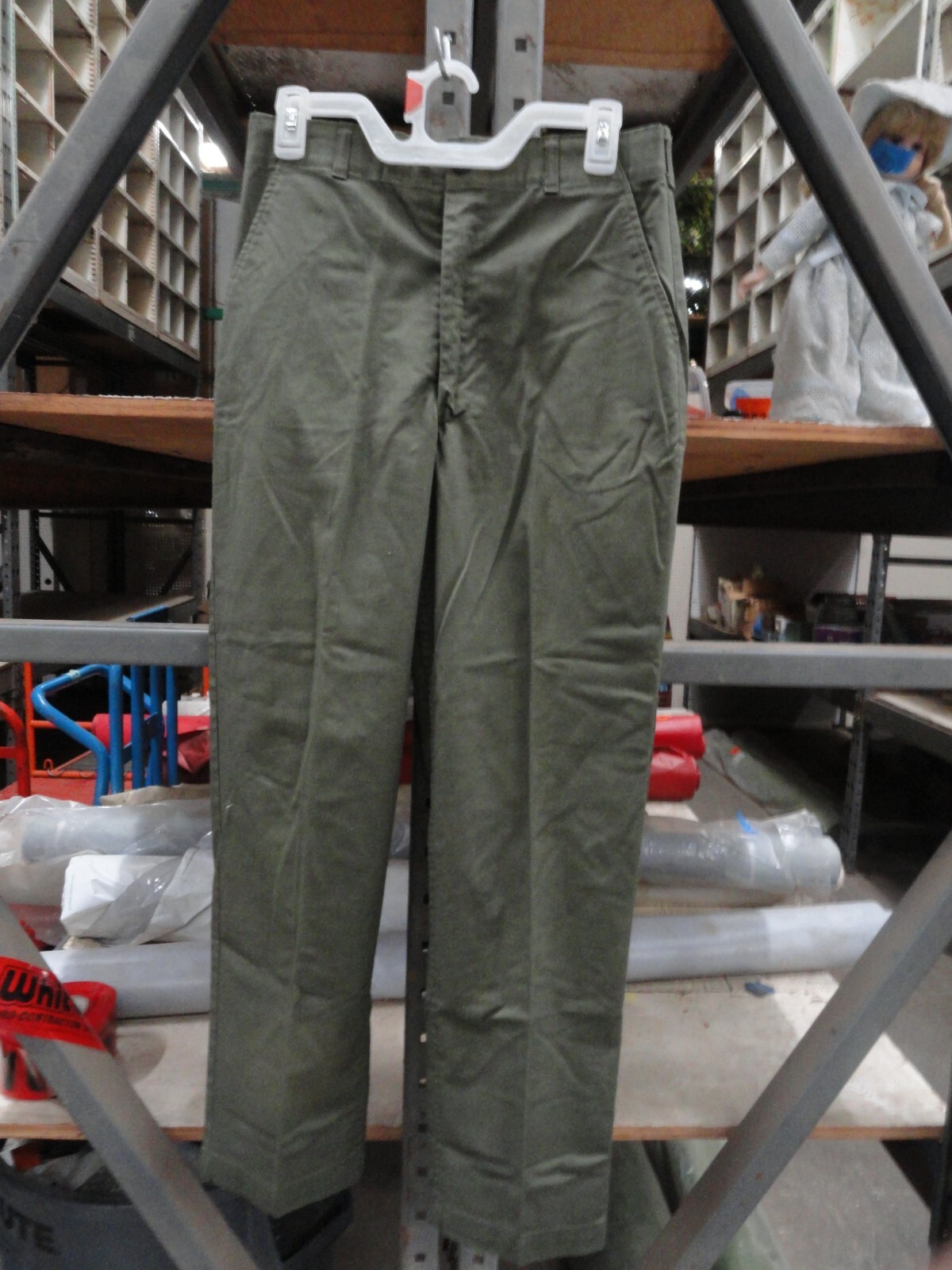 Vintage 80s US Army OG 507 Trousers Utility Pants Military USA Straight Pocket