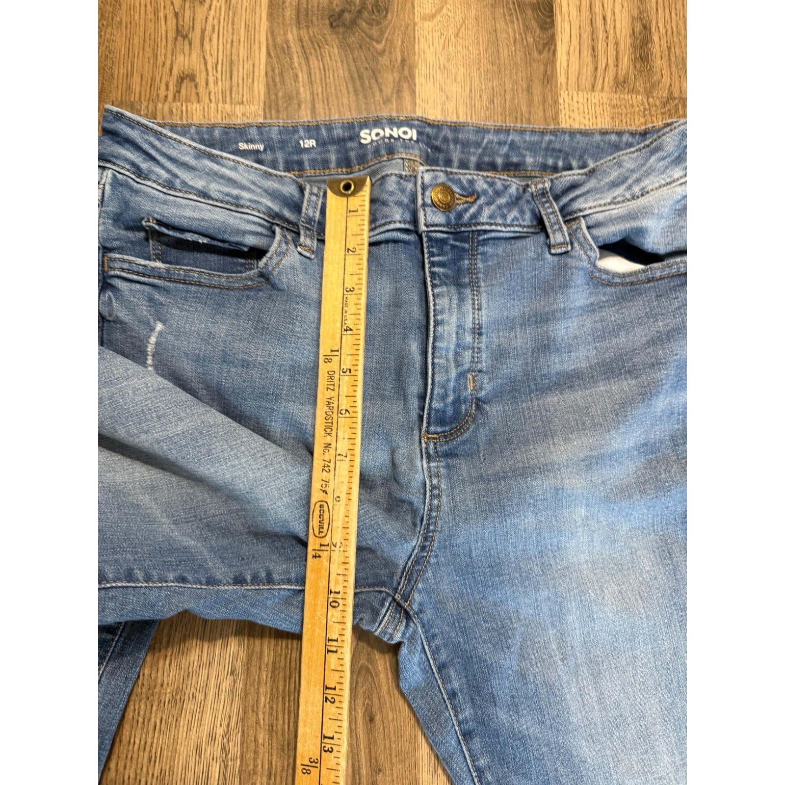 Sonoma Goods For Life Skinny Jeans Womens 12R Blue Medium Wash Stretch Denim