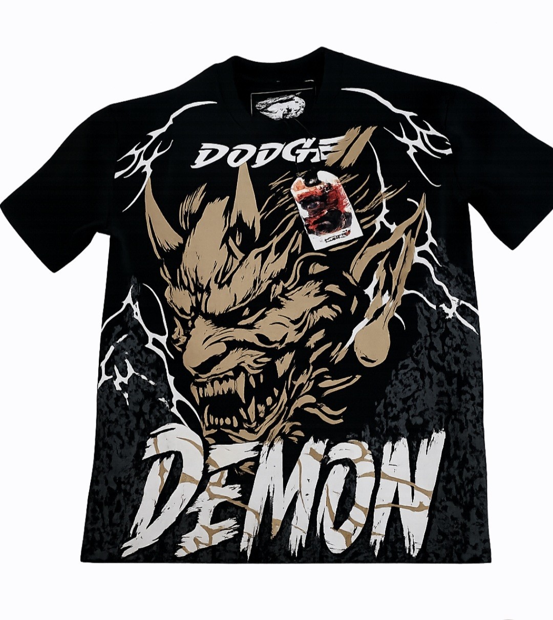 Dodge x Reason Men’s Limited Edition Black Graphic Logo Crew Neck Tee Size S