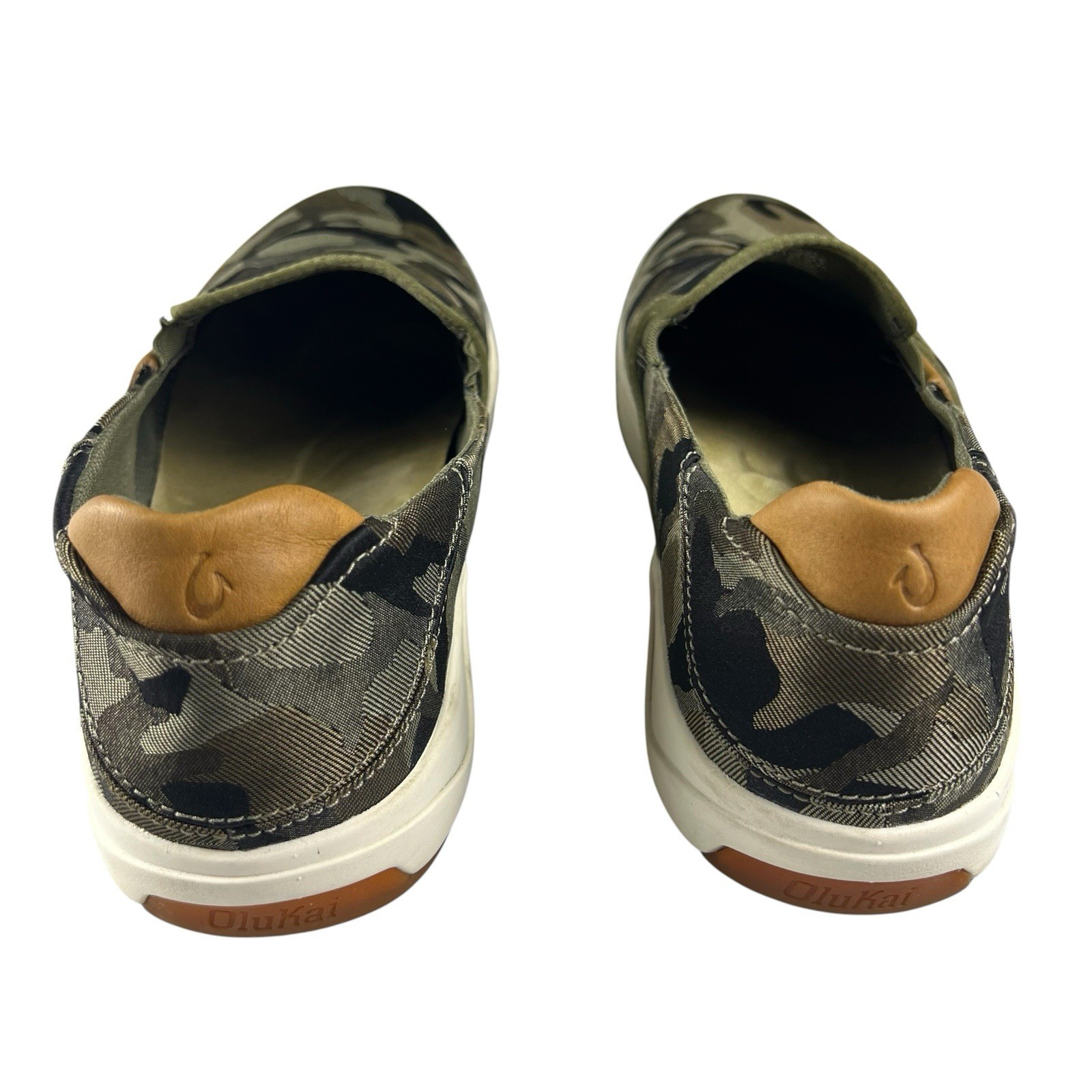 Sneakers OluKai Lae’ahi Green Camo Slip On Shoes Men’s Size 12