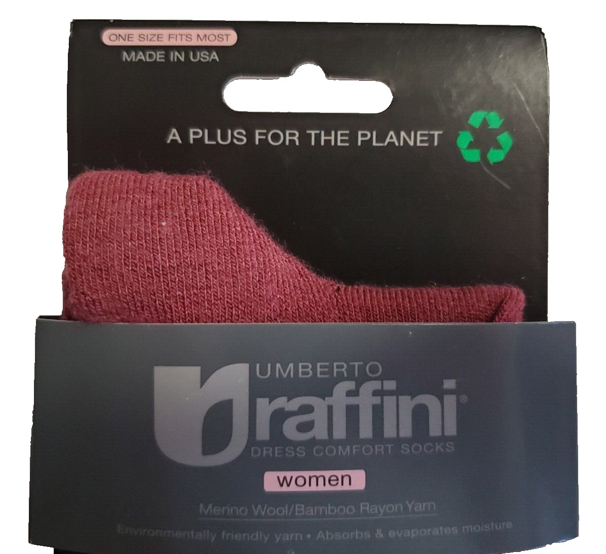 4 Umberto Raffini Womens Skinny Minnie Crew Sock Merino Wool Rayon Nylon Spandex