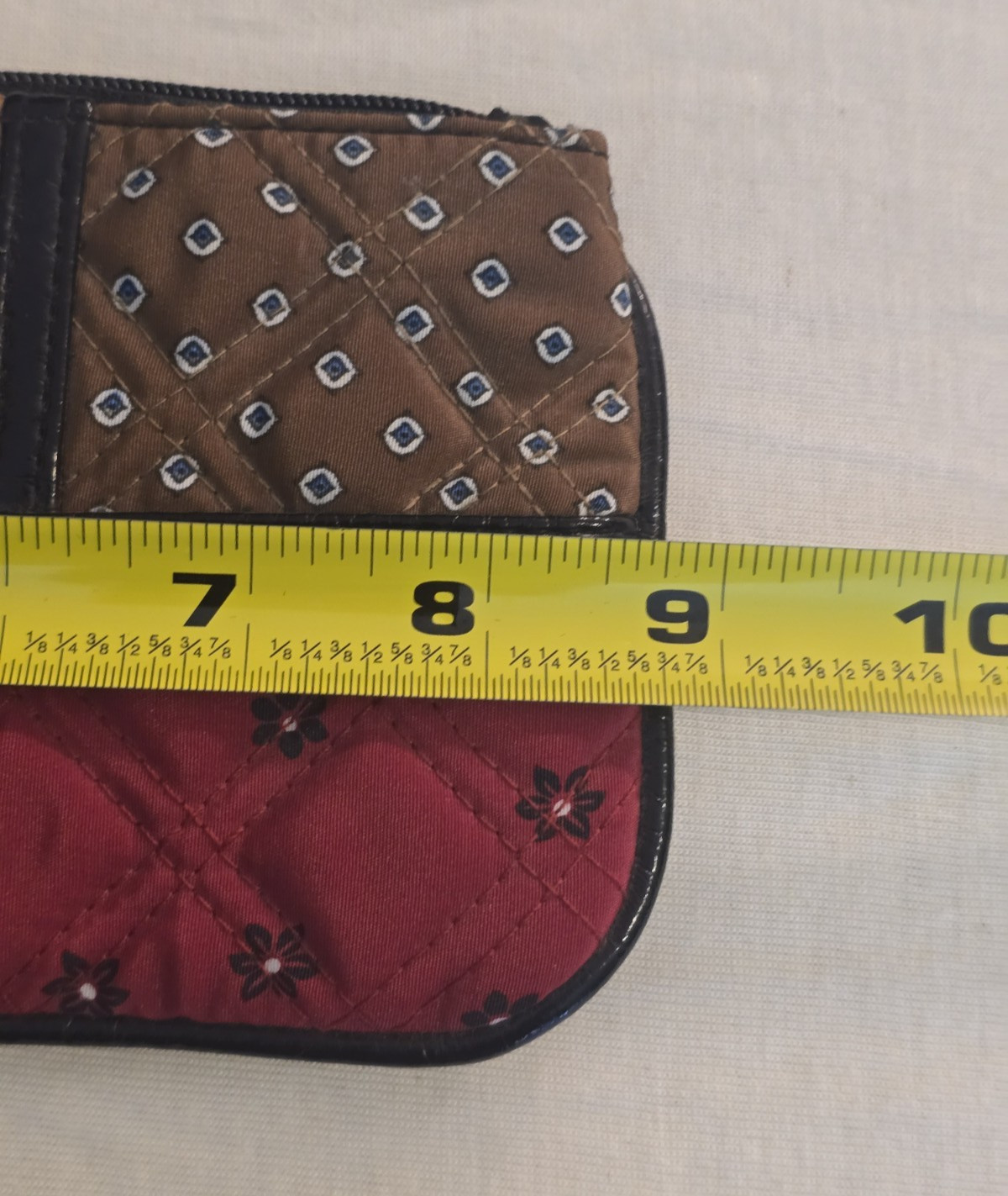 Vera Bradley Patchwork Quilt Wristlet, Wallet, or Clutch Purse Top Zip Close NWT