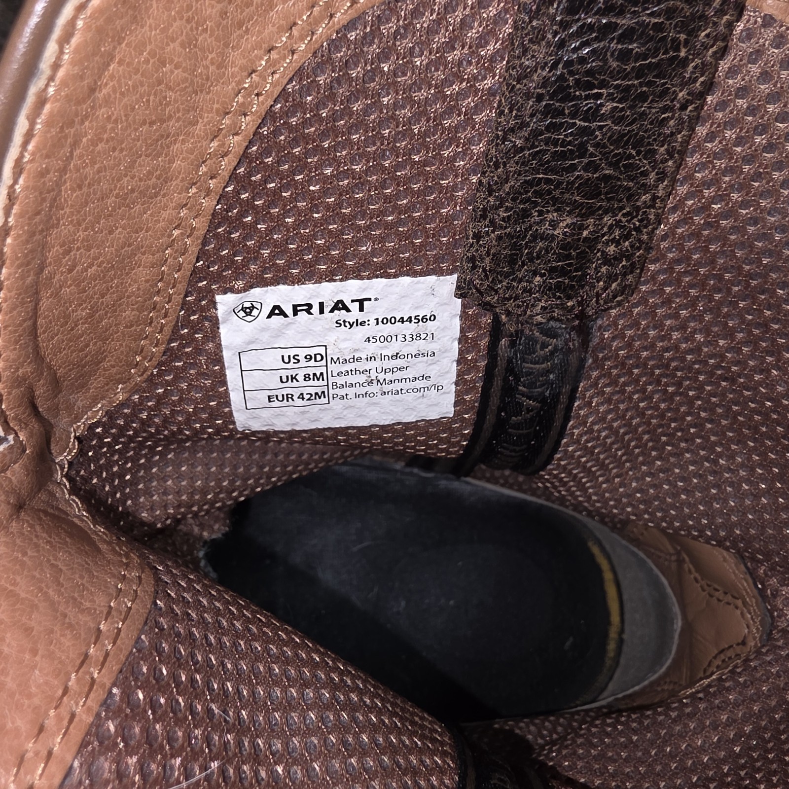 NIB MENS ARIAT 10044560 SPORT LATIGO PULL ON CHOCOLATE BROWN SQUARE TOE BOOT