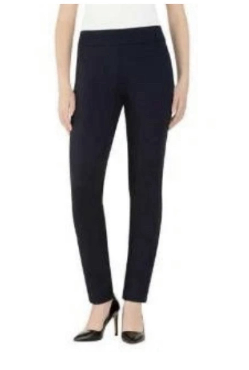 ~NWT~ DALIA WOMEN’S SMALl BLACK PULL-On SLIM LEG STRETCH COMFORT PANTS 1397158