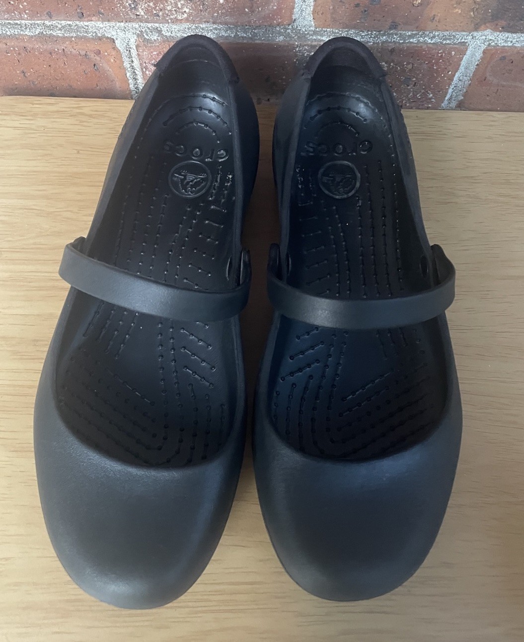 Crocs Alice Work Mary Jane Black Slip Resistant Shoes Womens 9 W