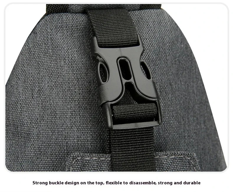 New Multifunctional Men’s Crossbody Shoulder Bag Hard-Wearing Canvas Chest Bag