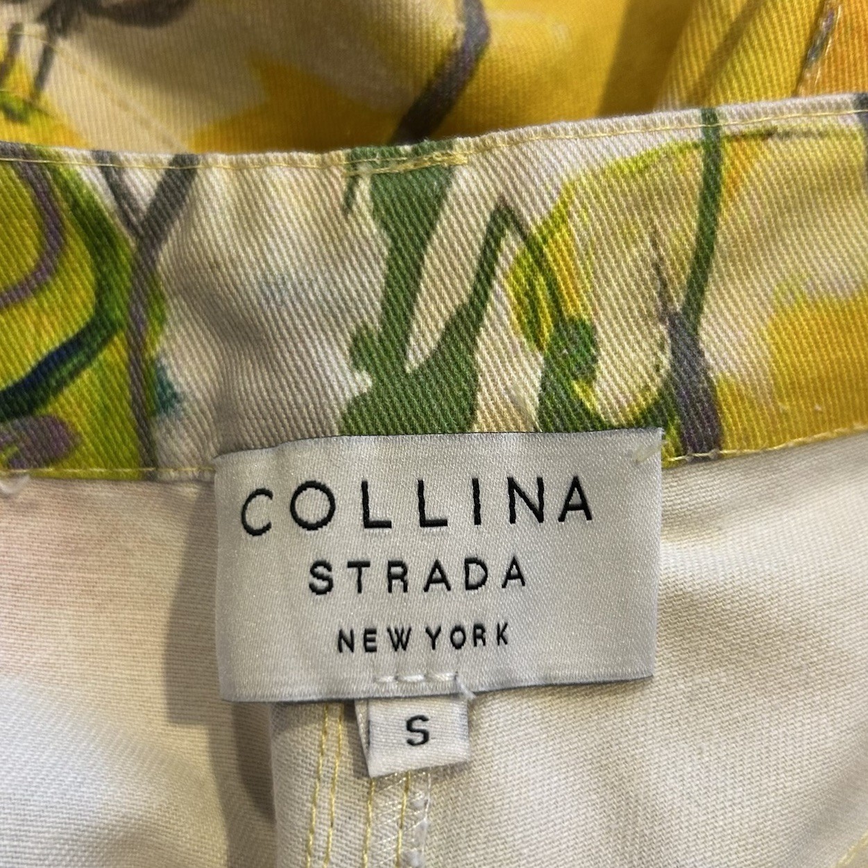 Collina Strada All Over Print Dog Print Pants Size Small