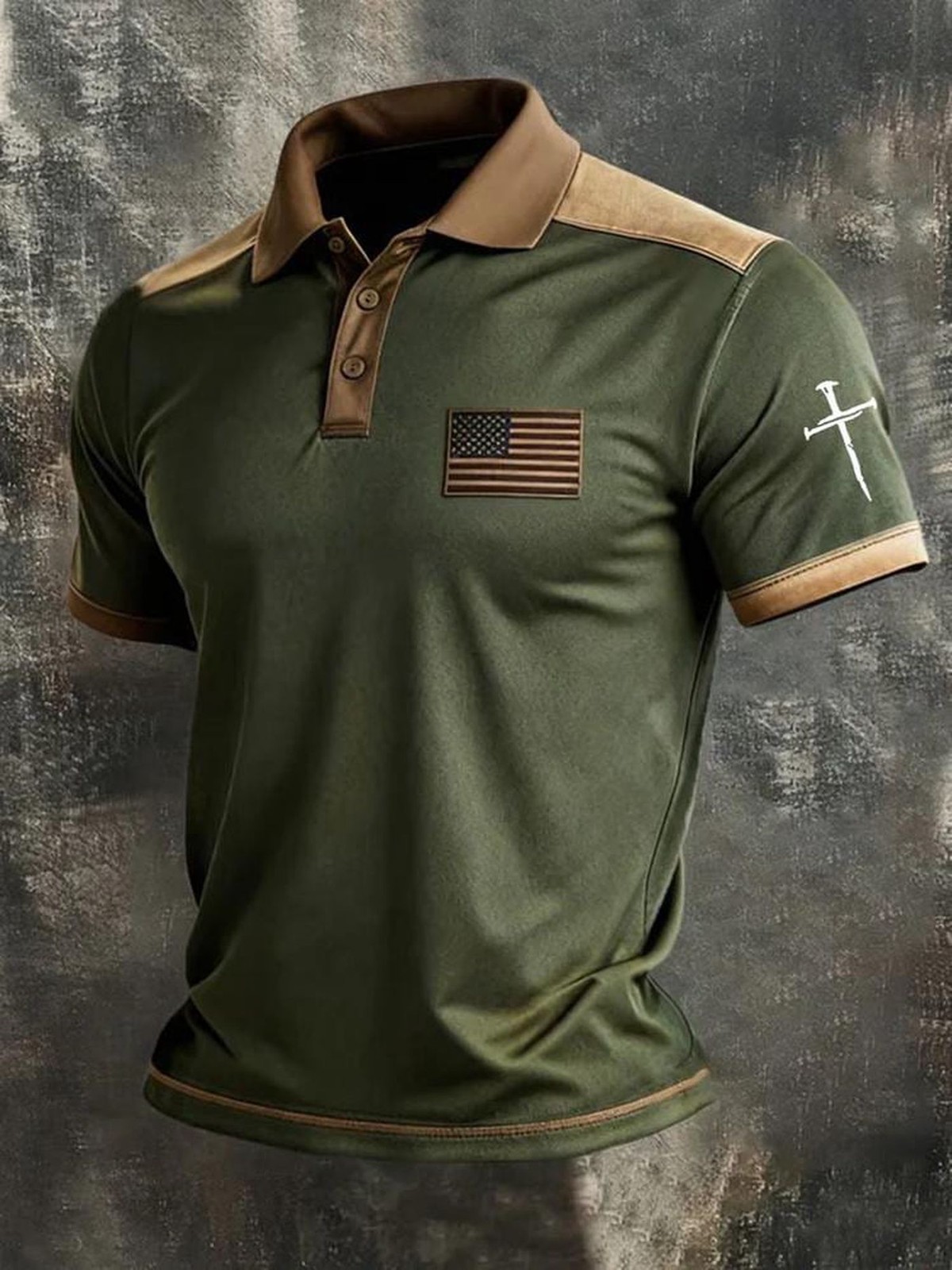 American Flag 250th Anniversary Polo Shirt, Patriotic 4th July Apparel