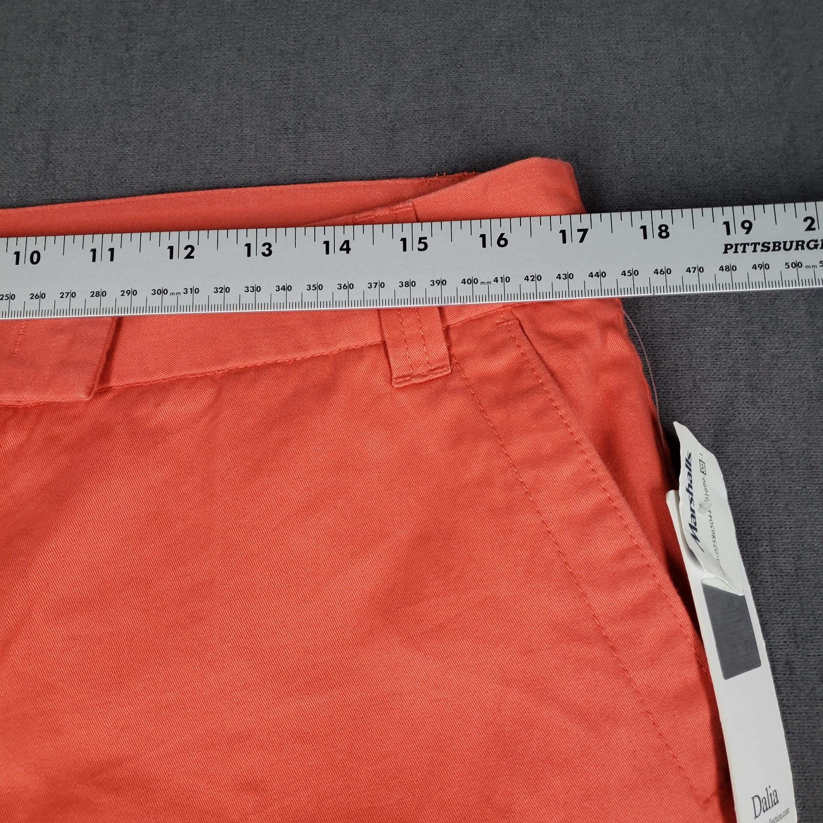 Dalia Collection Capri Womens 12 Orange/ Peach 100% Cotton NWT
