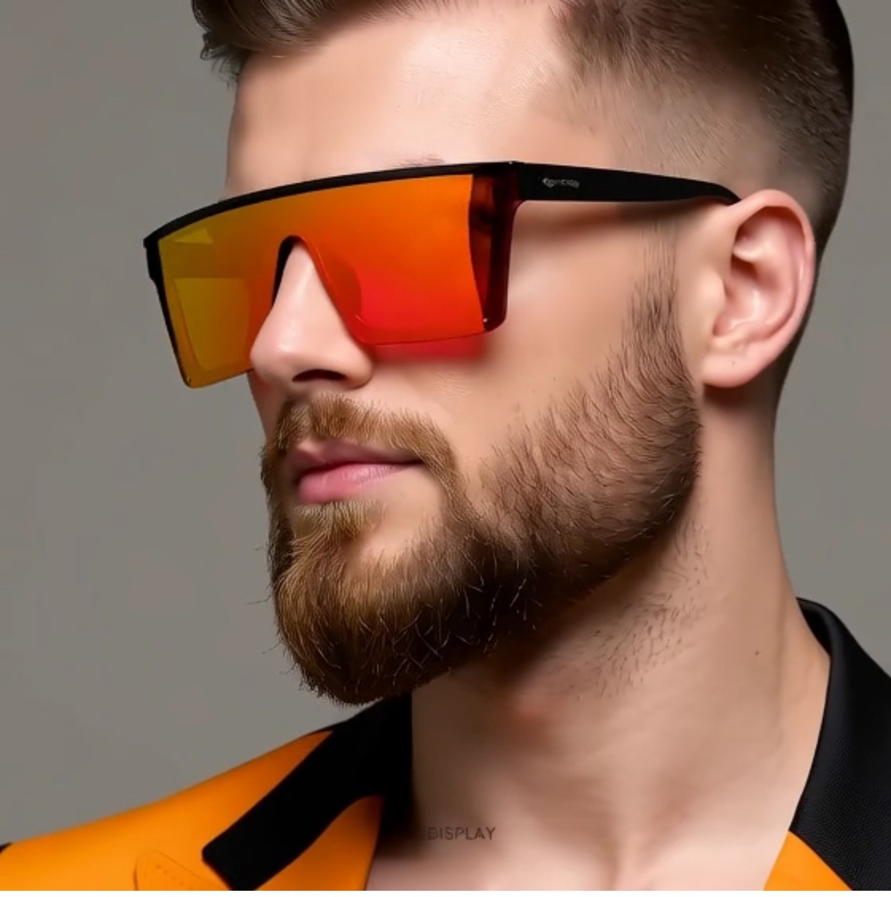 Men’s Women’s Sunglasses Fashion Designer Square Flat Black Lens Retro New Style