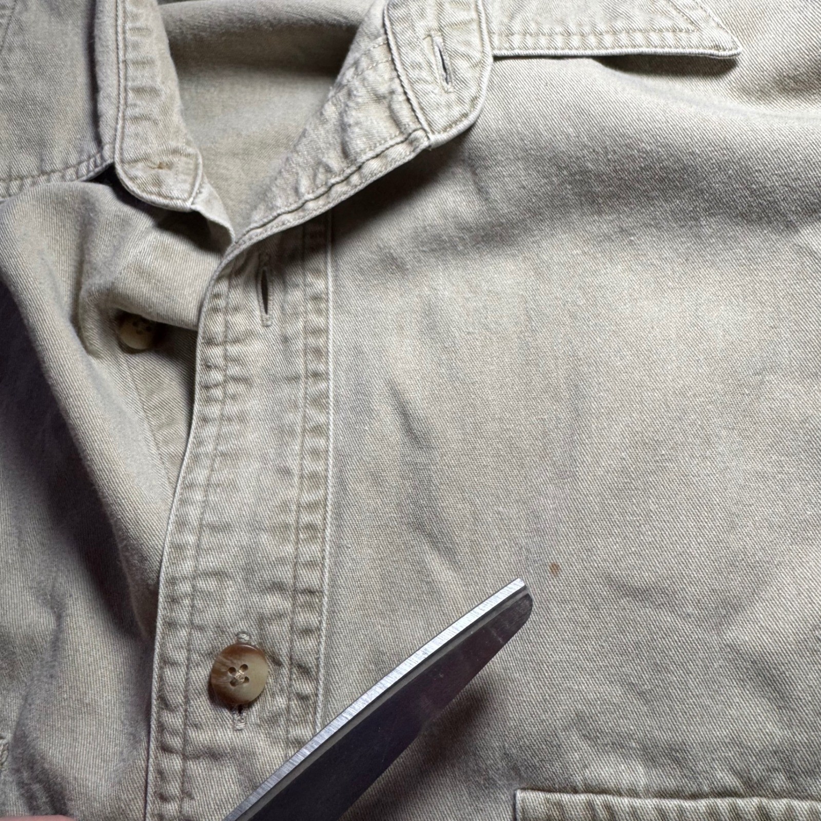 Vintage Banana Republic Safari Travel Shirt Large Men’s Cotton Utility Flap