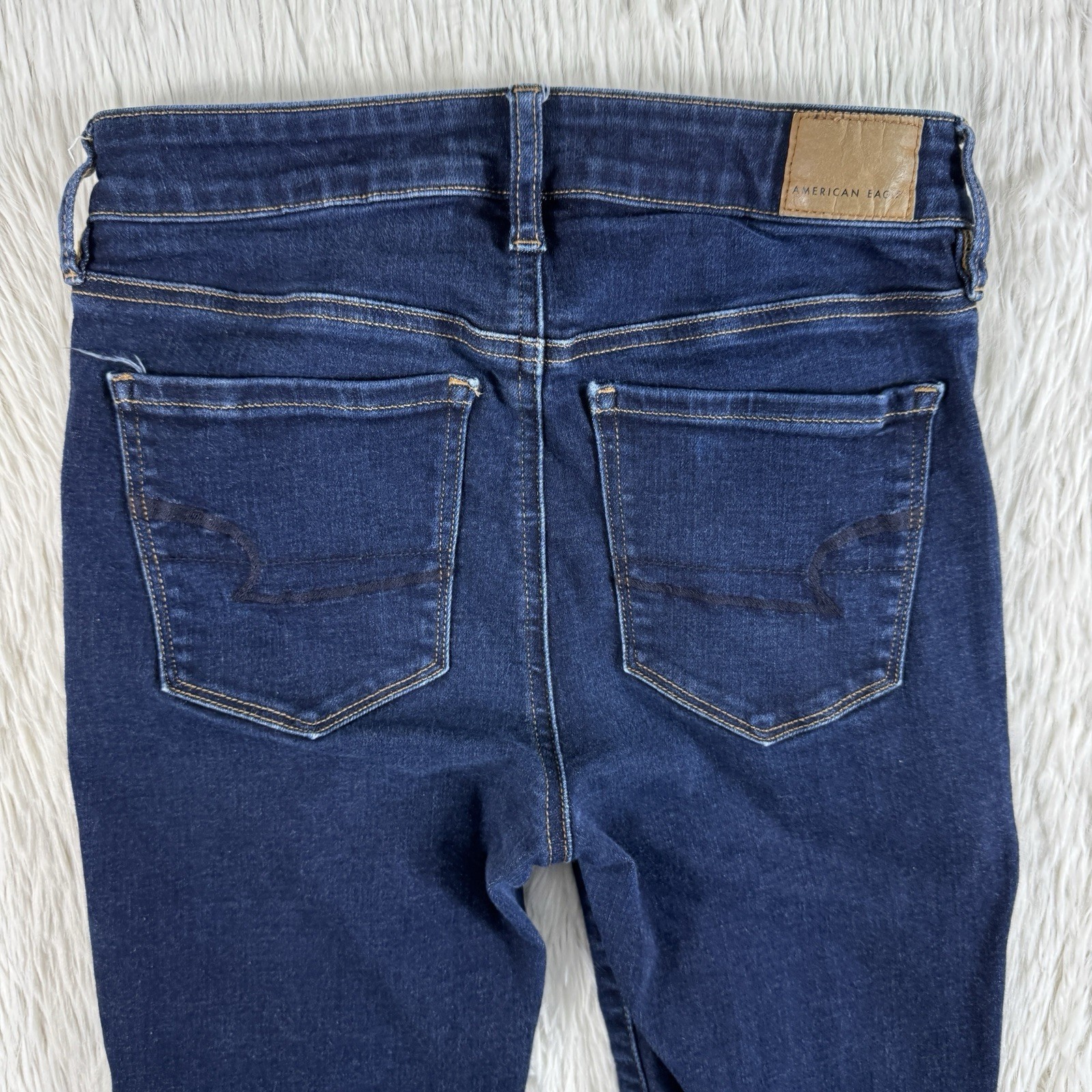American Eagle Blue Dark Wash Hi-Rise Jegging Denim Jeans Women’s Size 4R