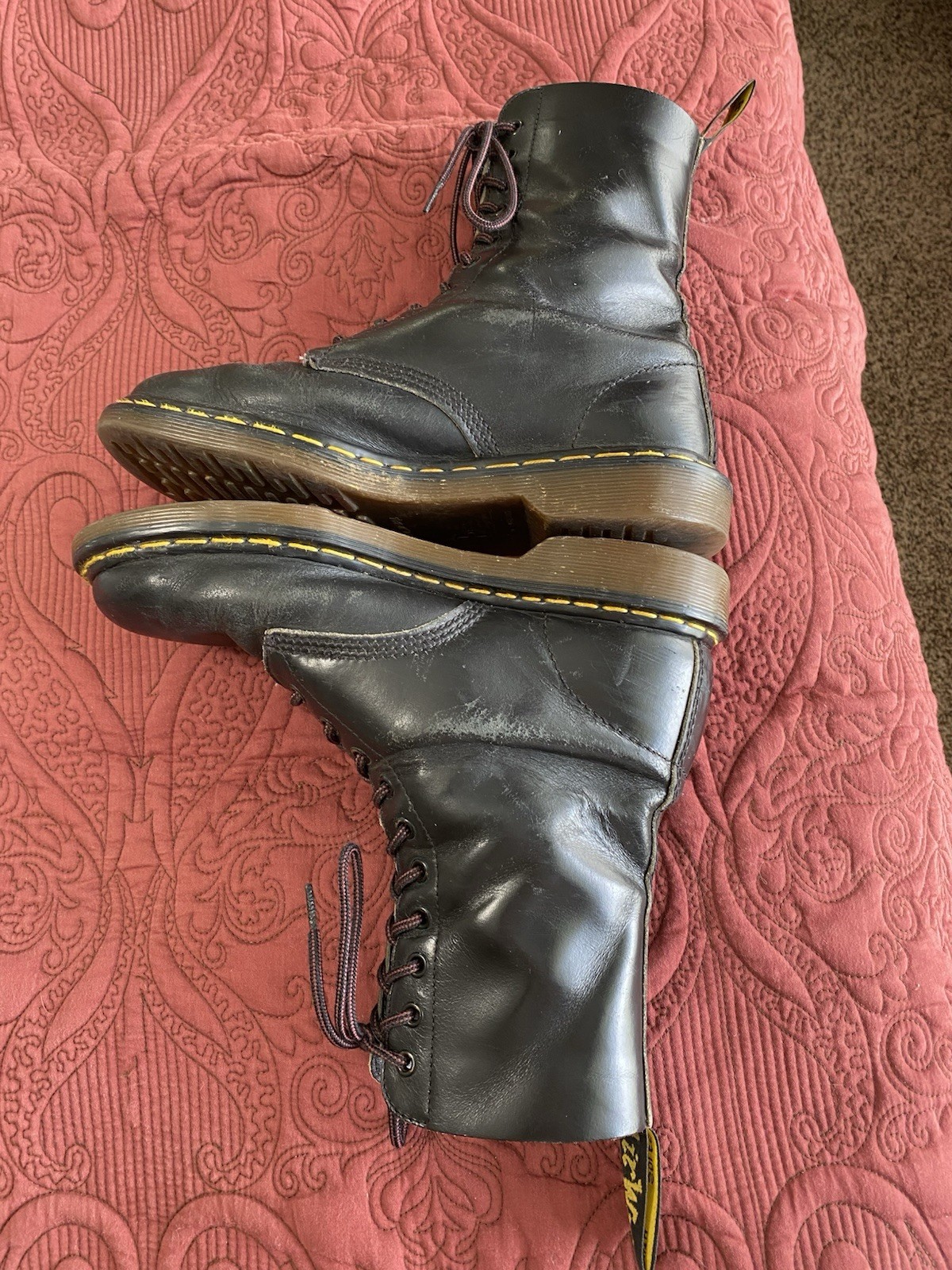 Dr. Martens 1490 Made In England Size 8 Vintage Boots