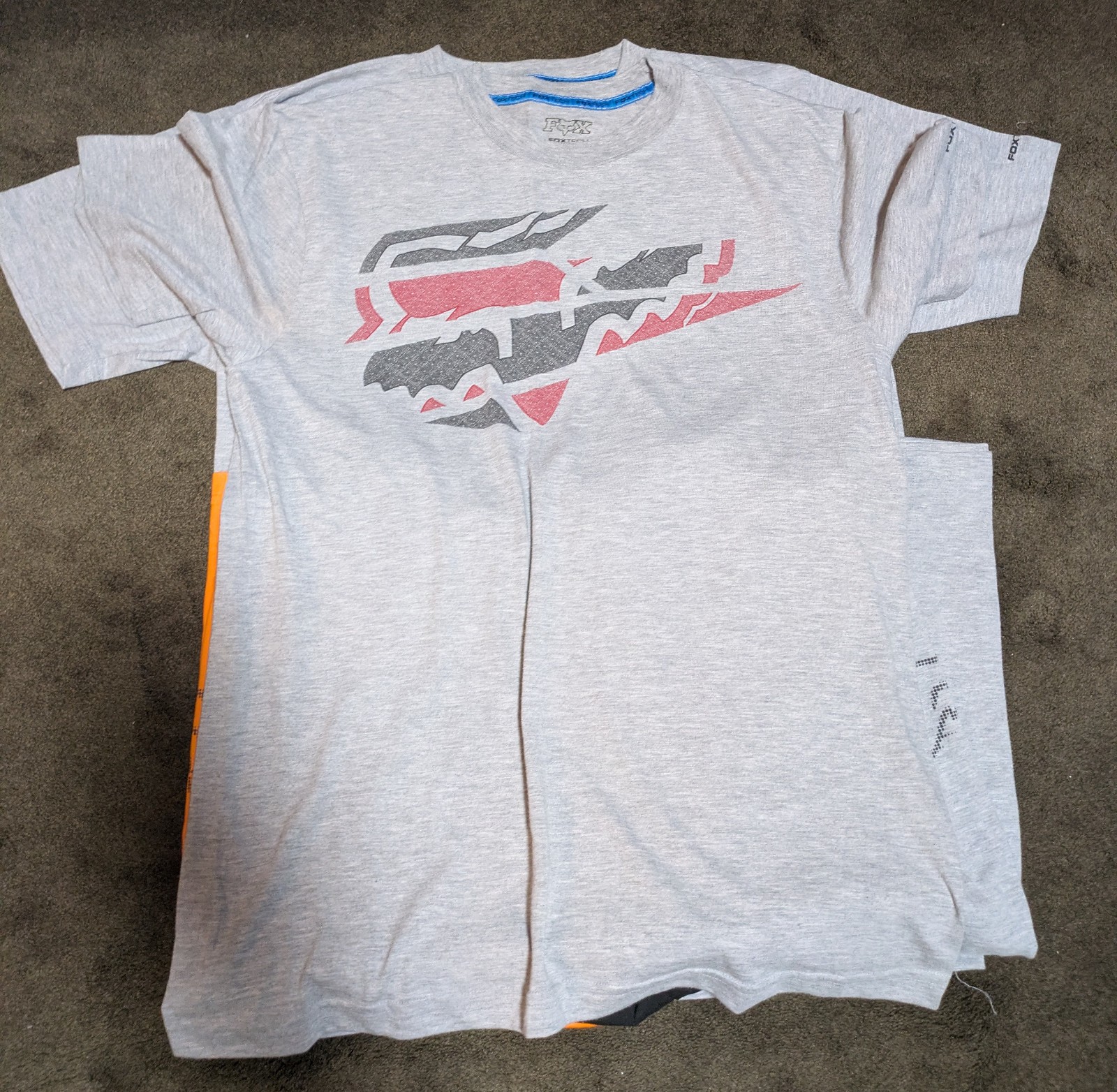 Fox Racing Tech T-Shirts, Quantity Eight, BATCH, Medium Size, Good Condition