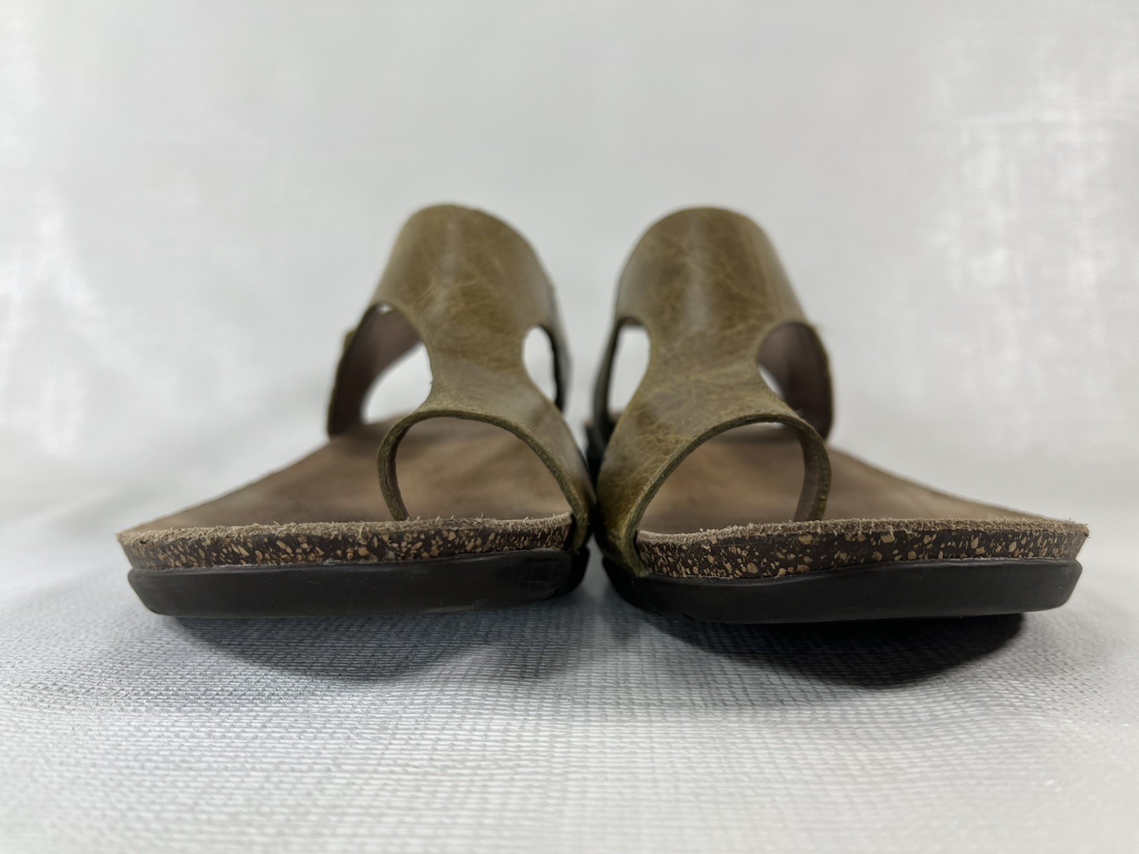 Dansko Reece Burnished Brown Leather Toe Loop Sandals Womens Size 41 US 10.5-11