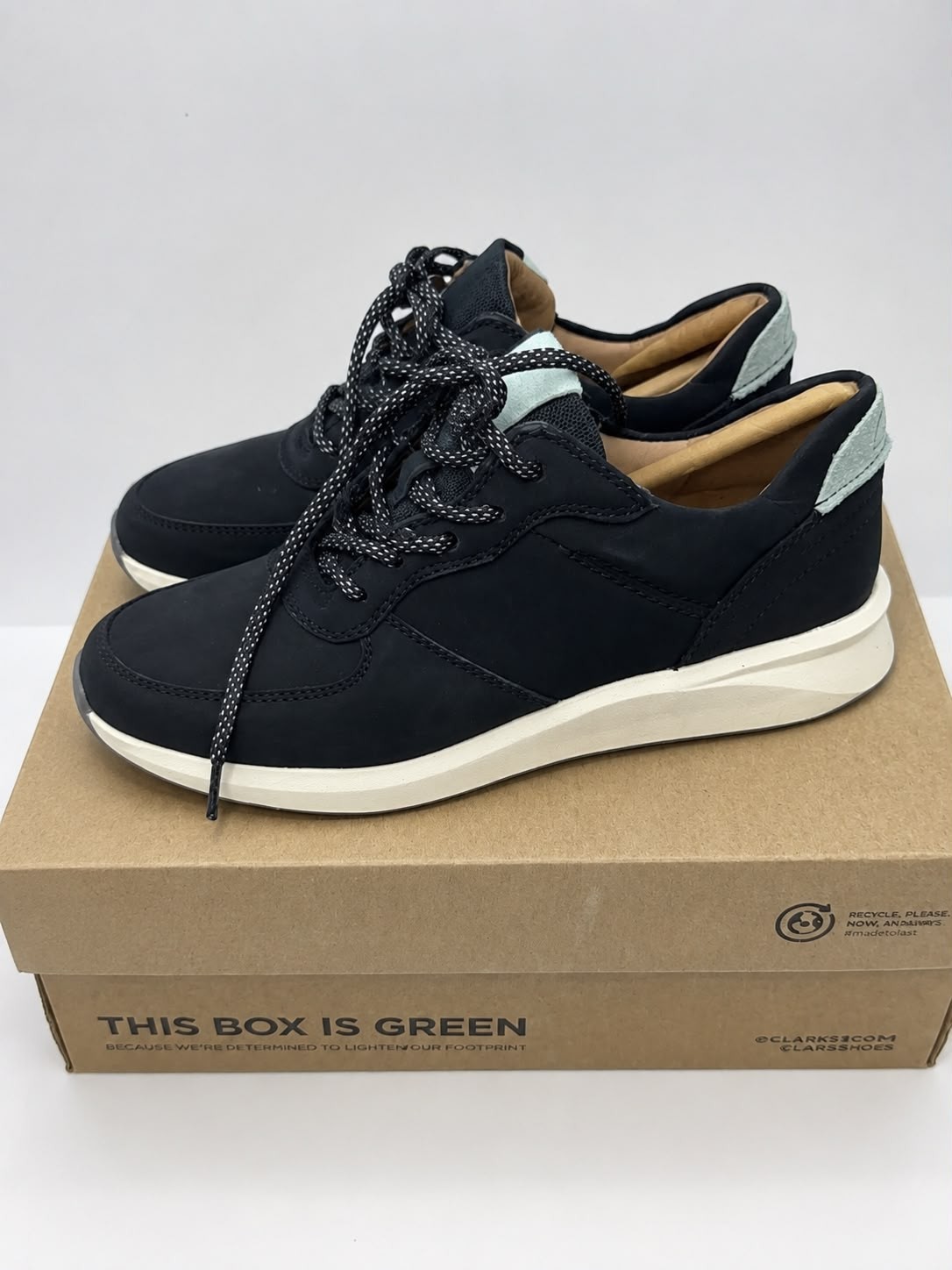Clarks Un Rio Sprint Casual Comfort Sneakers Nubuck Lace Up Walking Shoes.