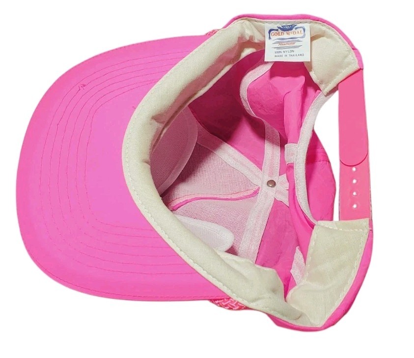 Hot Pink McDonald’s Nylon Otto Cap/hat Snapback Goldstar VTG 90’s