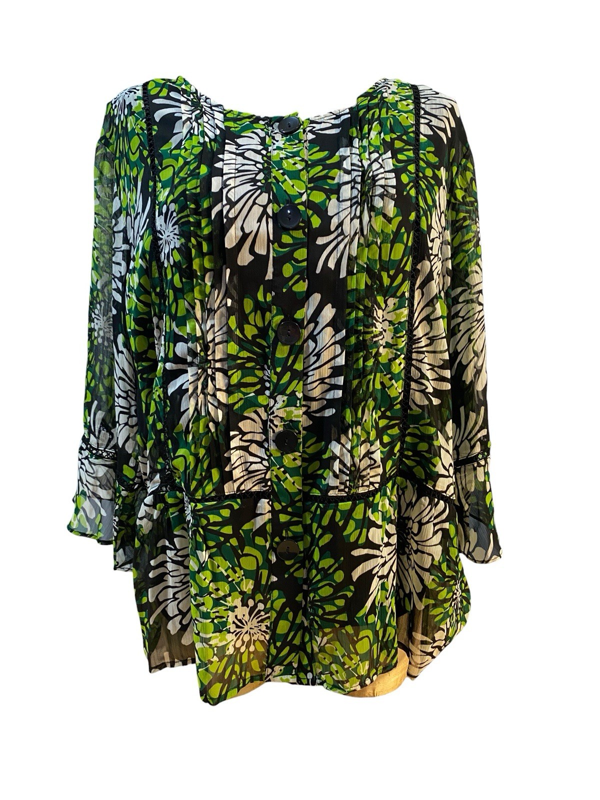 Moonlight Bay Women’s lined 3/4 Sleeve 2X Flow Shirt