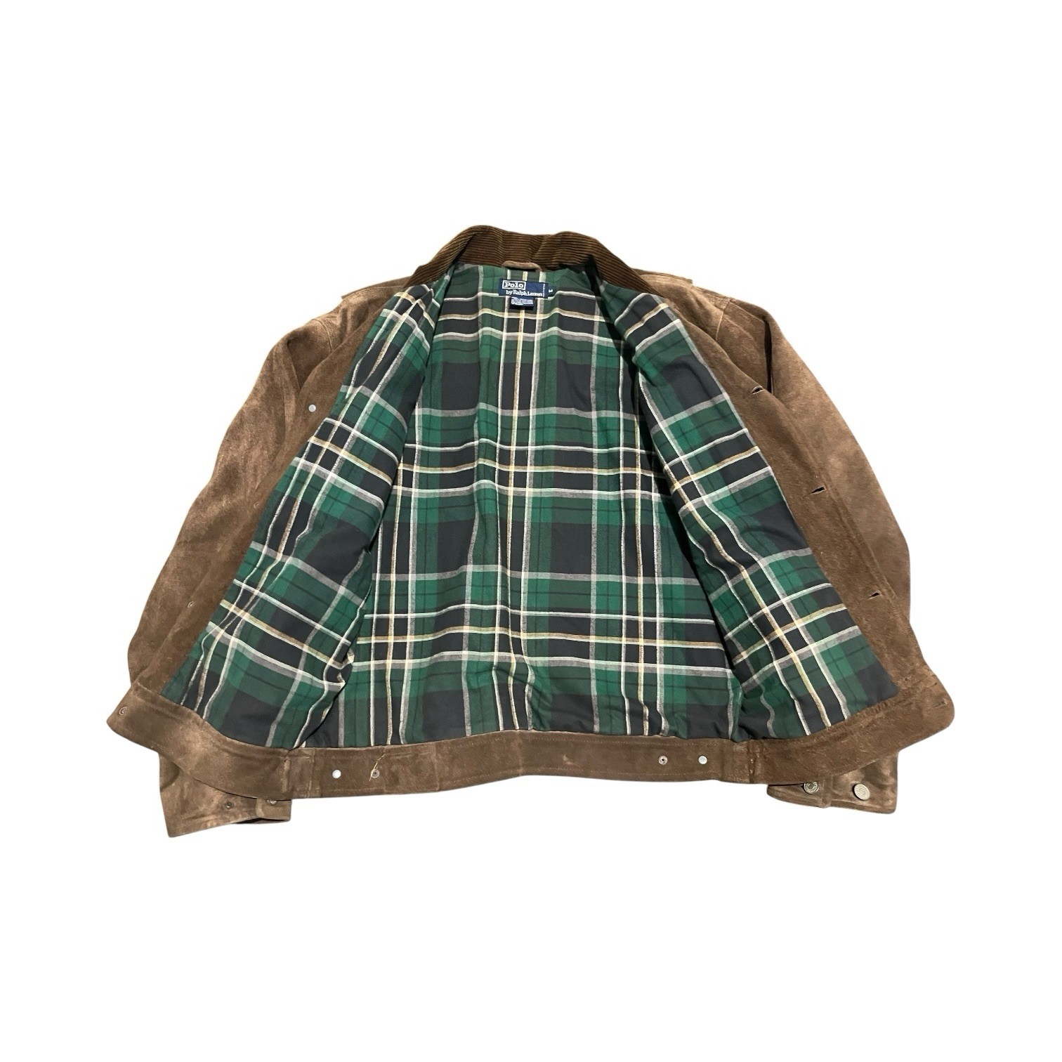 Polo Ralph Lauren Brown Leather Trucker Jacket RRL Coat Roughout Suede Type 1 2
