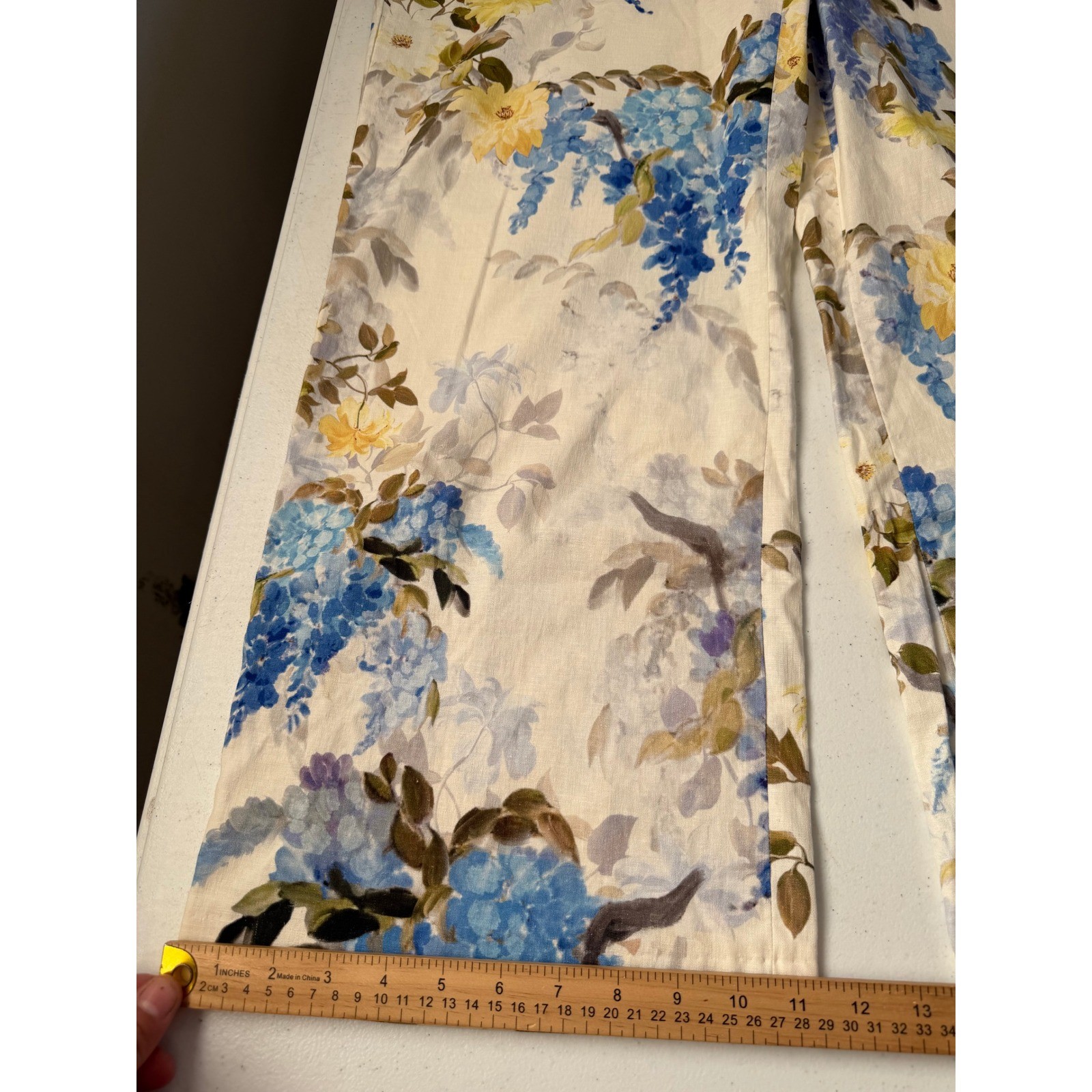Alex Marie Robyn Floral Wide Leg Pants Blue Yellow White Size 12 NWT 10468PN0323