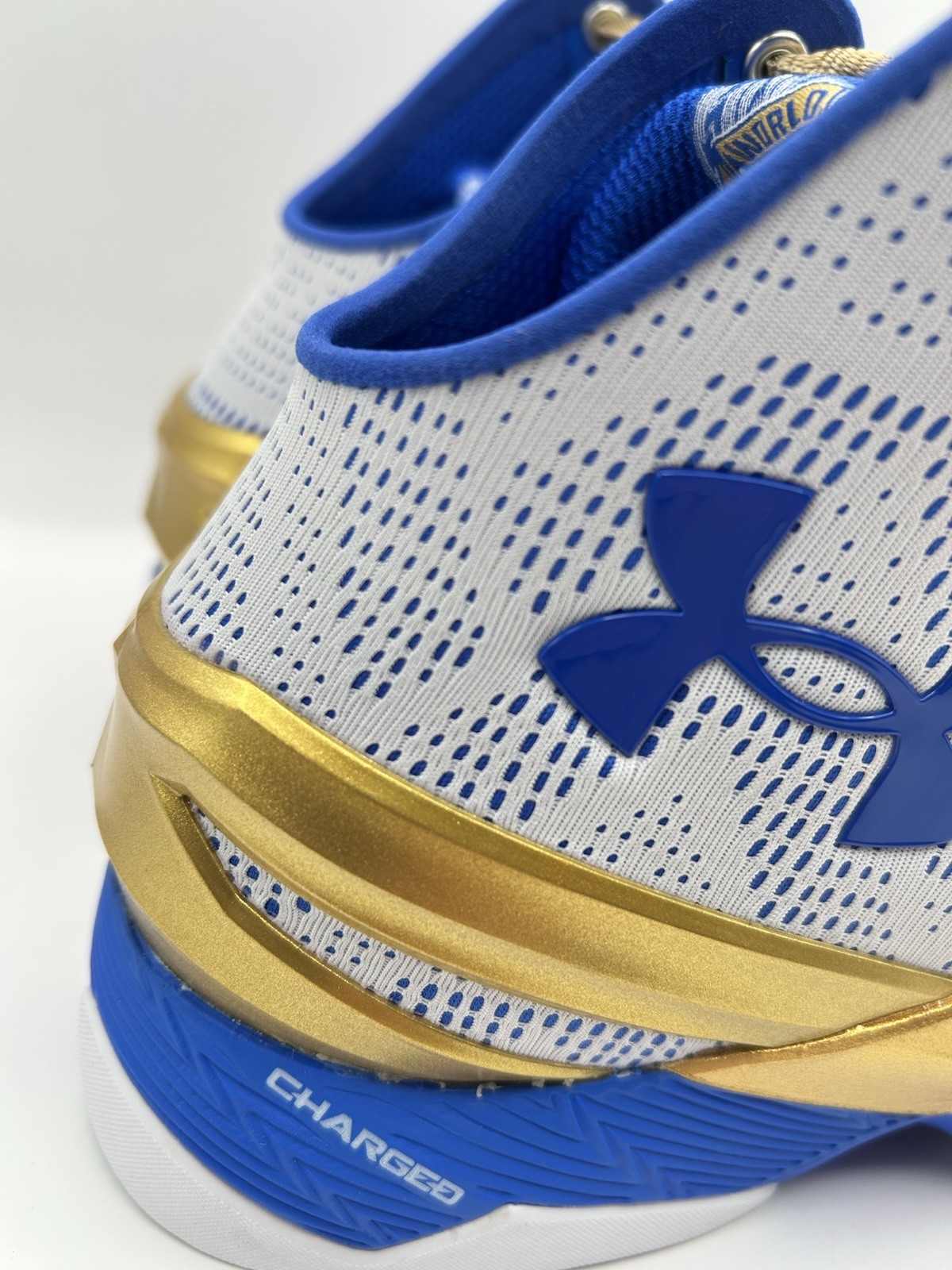 NEW Under Armour Curry 2 Basketball Shoes Size 8.5 Gold Rings 3027937 Warriors
