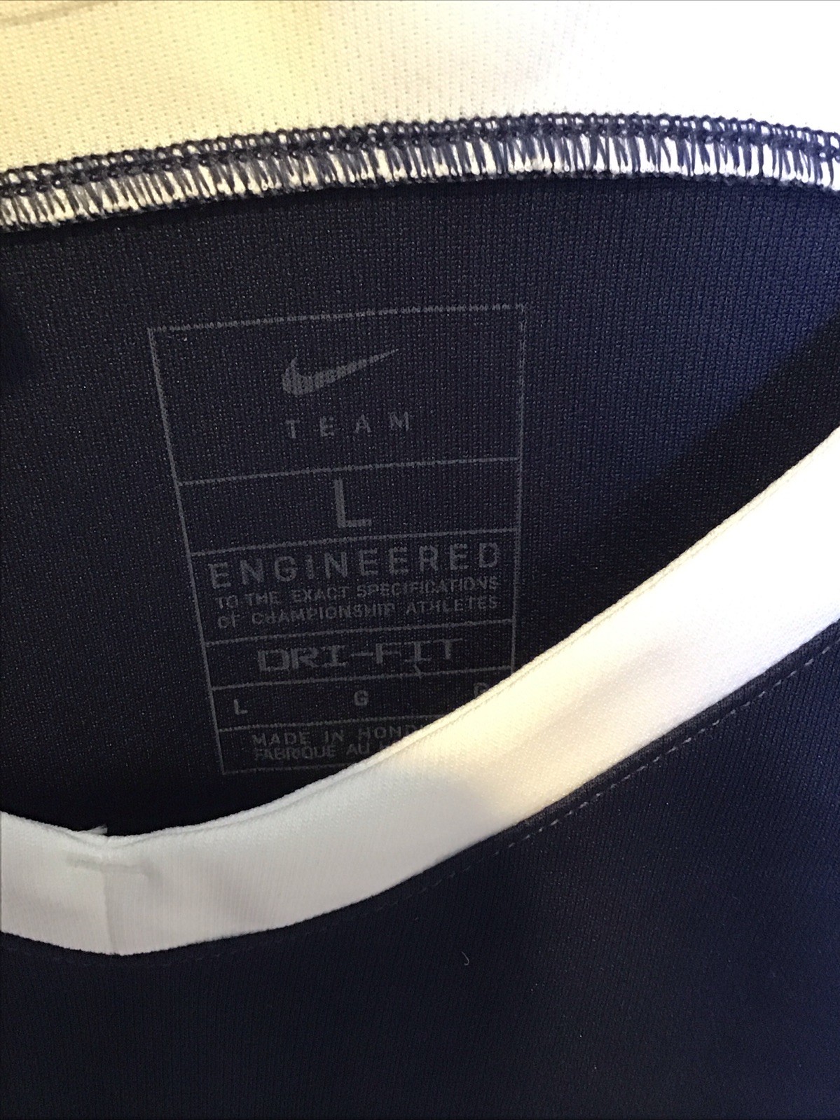 Nike Team Engineered Basketball Jersey Size Large Blue New UM-C